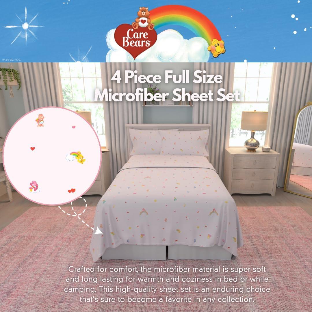 Juego de Sábanas Care Bears Franco 4 Piezas Microfibra