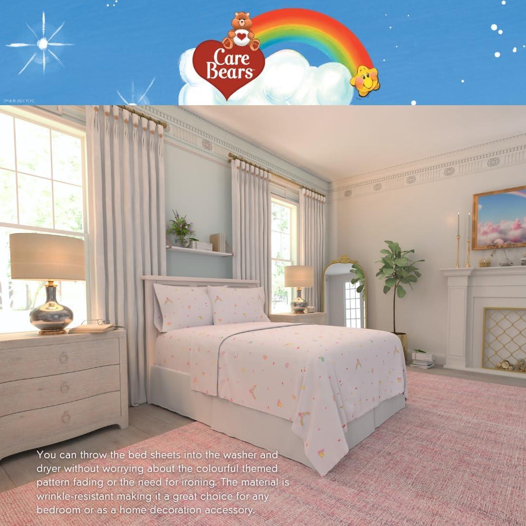 Juego de Sábanas Care Bears Franco 4 Piezas Microfibra
