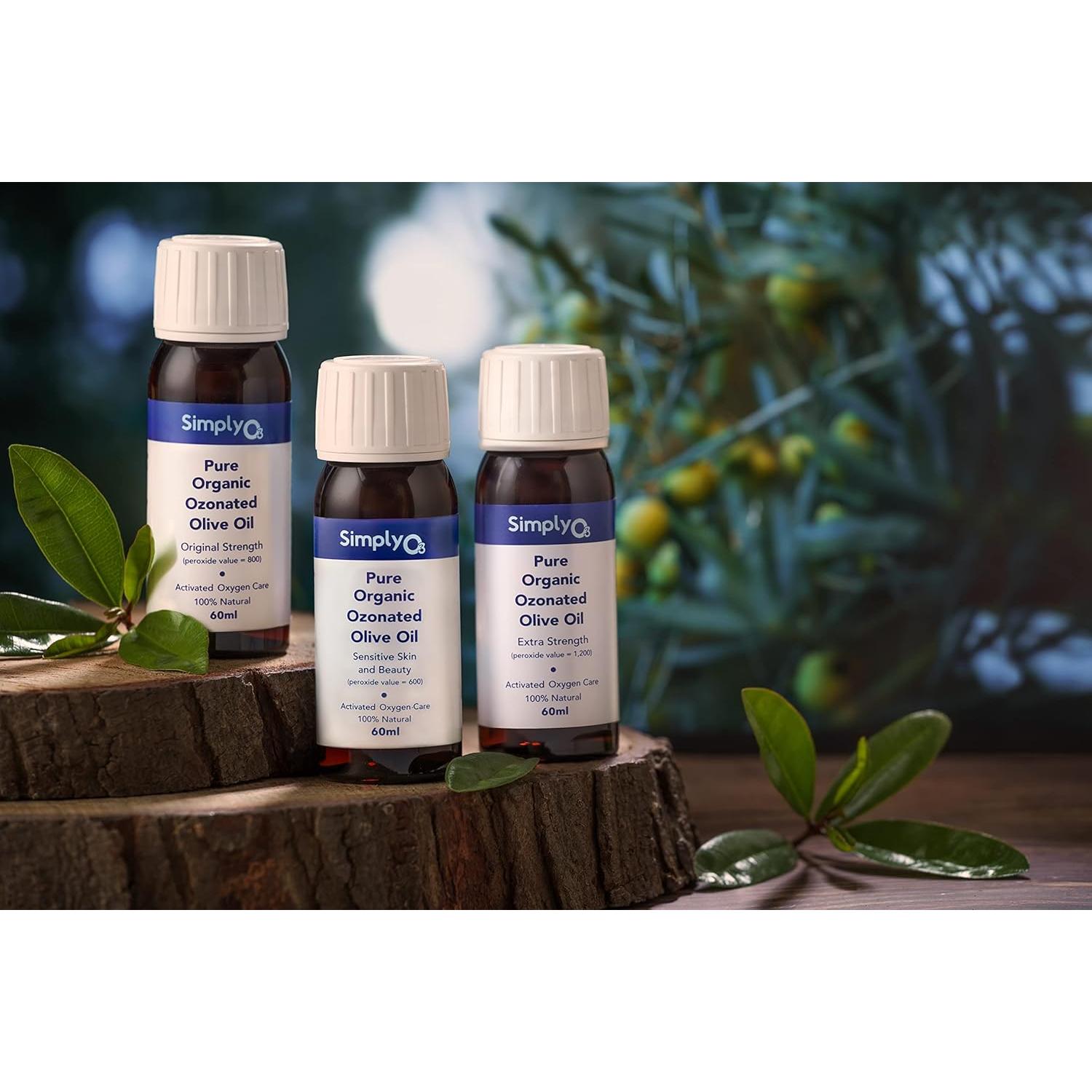 Aceite de Oliva Ozonizado Orgánico Simply O3 59 ml Antienvejecimiento