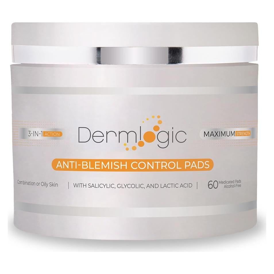 PADS Anti-Acné Dermlogic - Ácido Salicílico y Glicólico