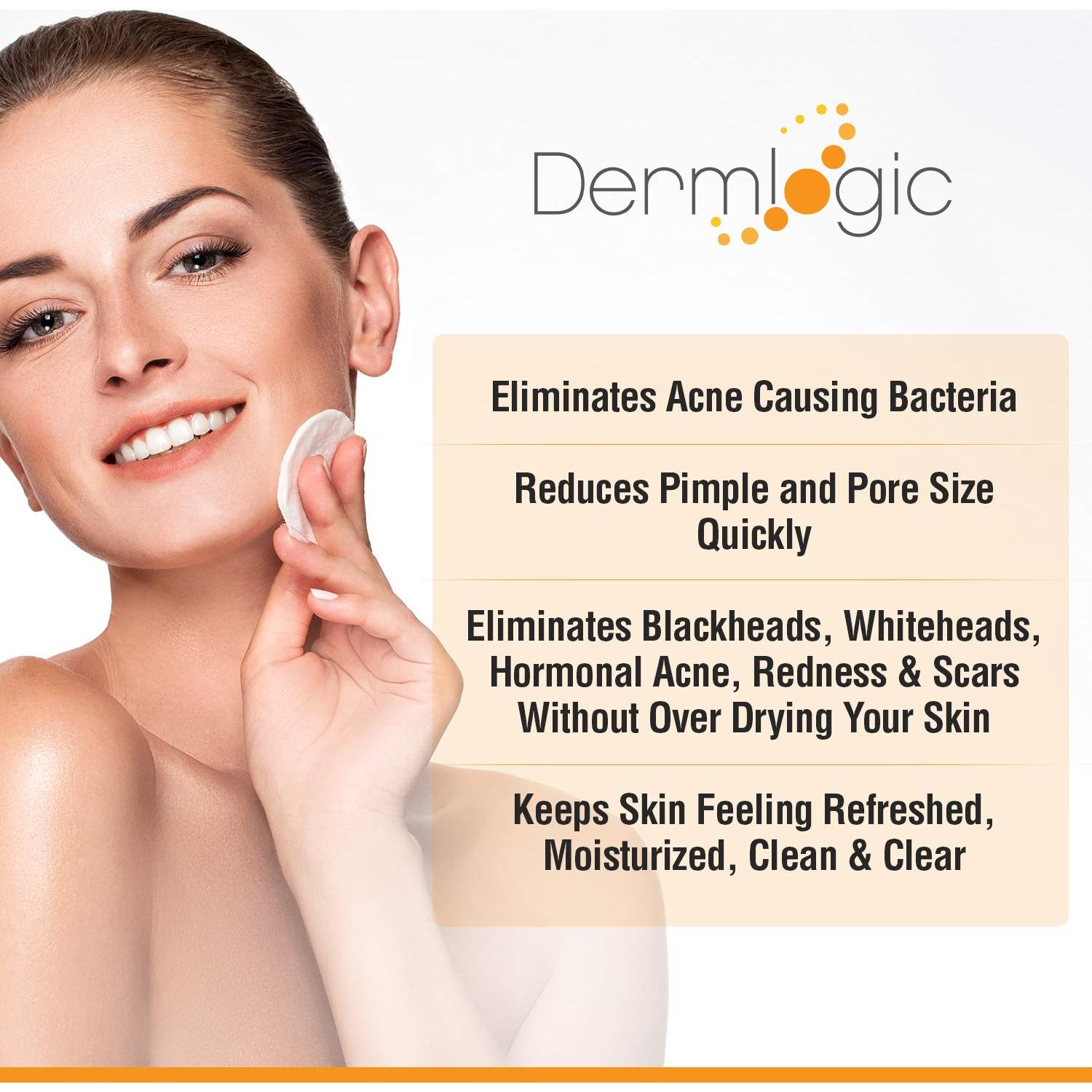 Pads Exfoliantes para Acné Dermlogic - 2% Ácido Salicílico