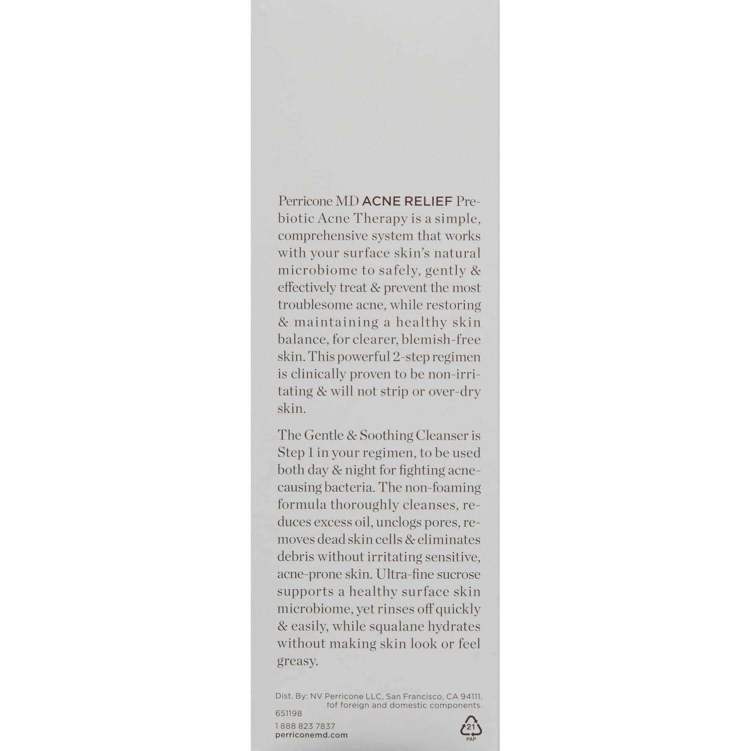 Limpiador Suave y Calmante Perricone MD para Acné 170 g