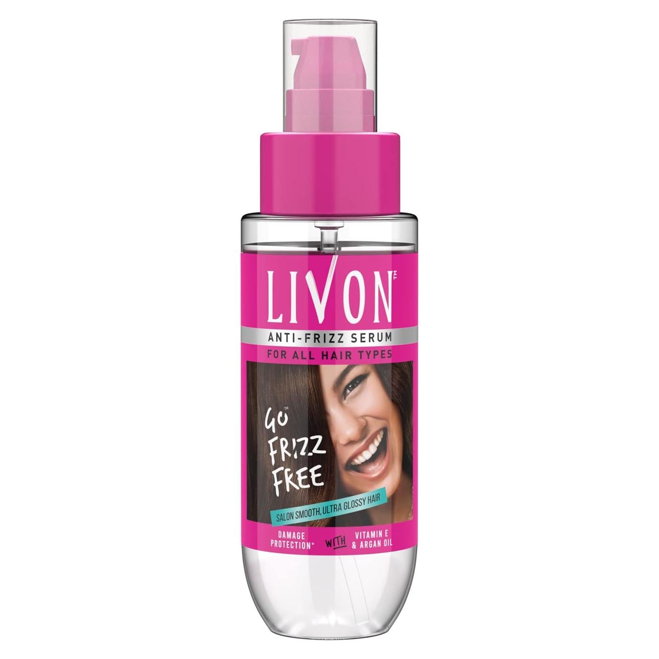 Suero para Cabello Livon 97.6 ml | Sin Frizz y Brillante | Aceite de Argán