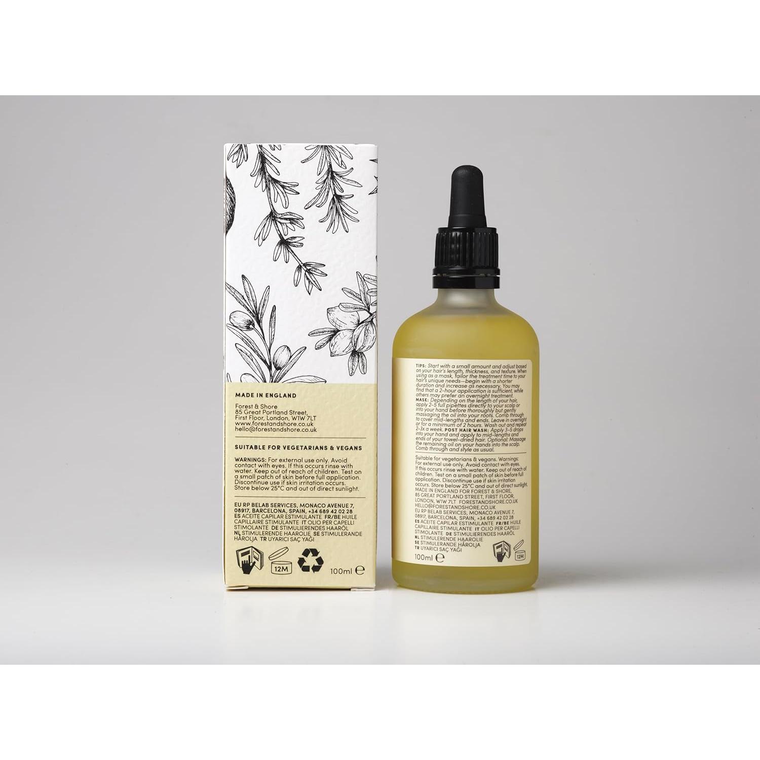 Aceite para Crecimiento del Cabello Forest & Shore 100ml