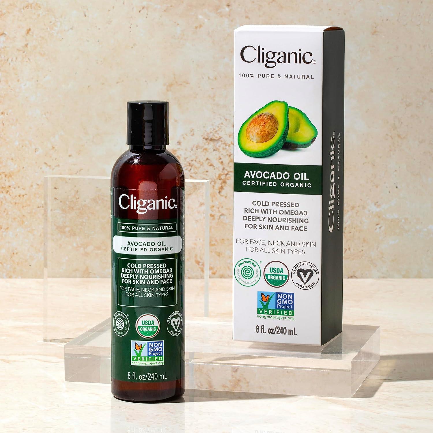 Aceite de Aguacate Orgánico Cliganic 236ml - Piel y Cabello