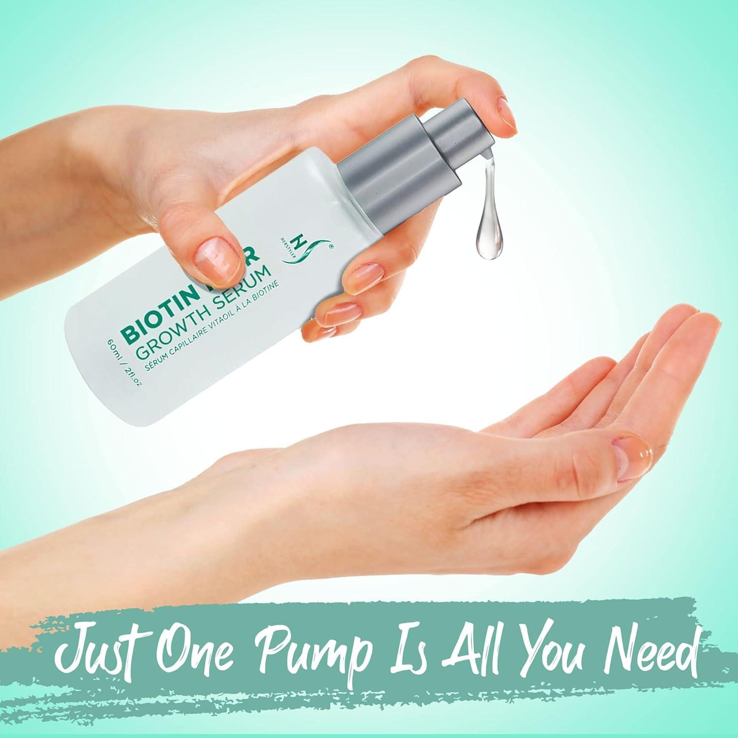 Suero para el cabello Herstyler Biotina 59 ml - Crecimiento y brillo