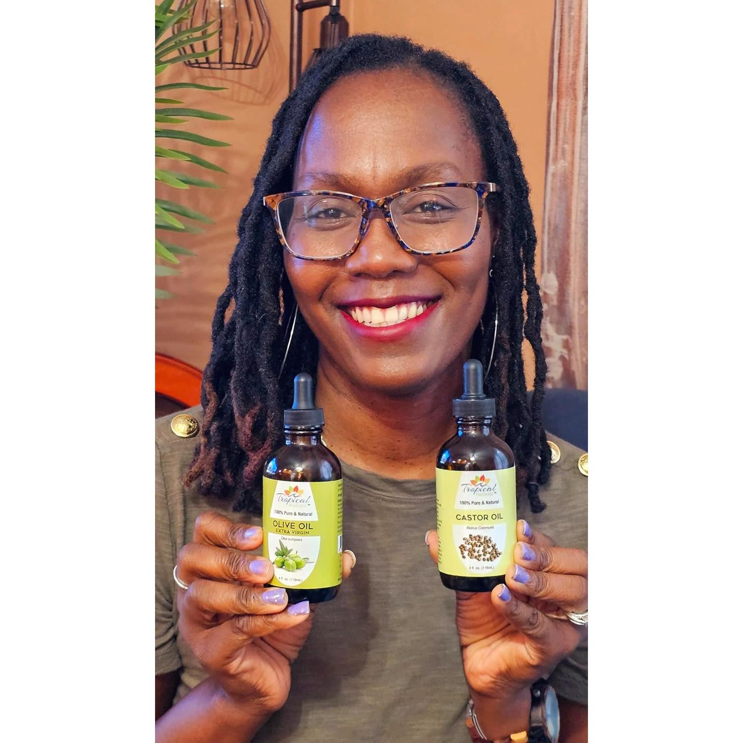 Combo Aceite de Oliva y Ricino Tropical Holístico 113ml