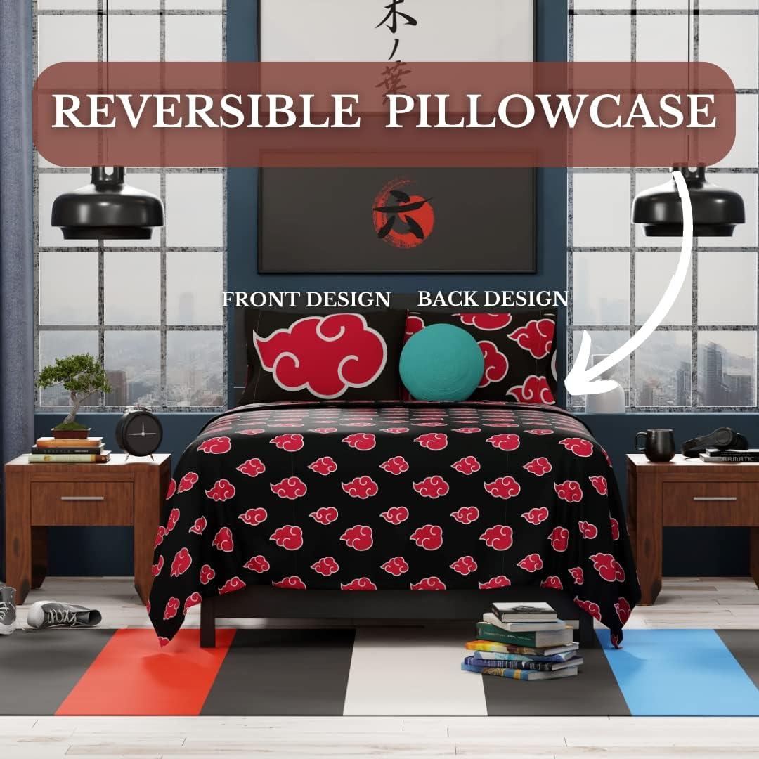 Juego de Sábanas Naruto Franco 4 Piezas Tamaño Queen