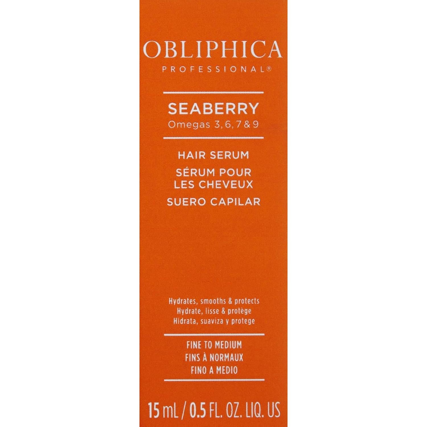 Suero para Cabello Obliphica Professional 15 ml - Sin Frizz