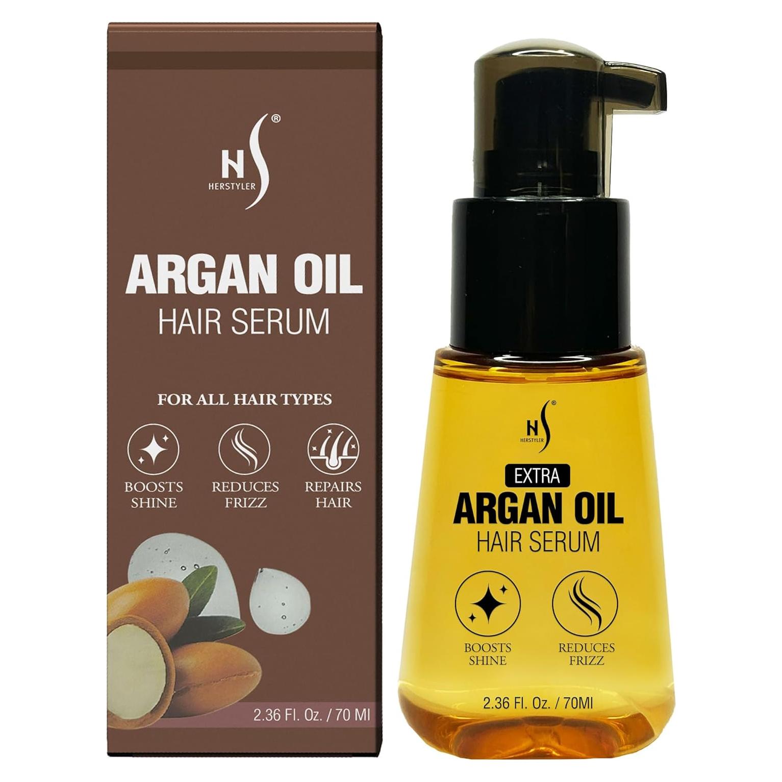 Suero Antifrizz HerStyler 70 ml - Aceite de Argán para Cabello