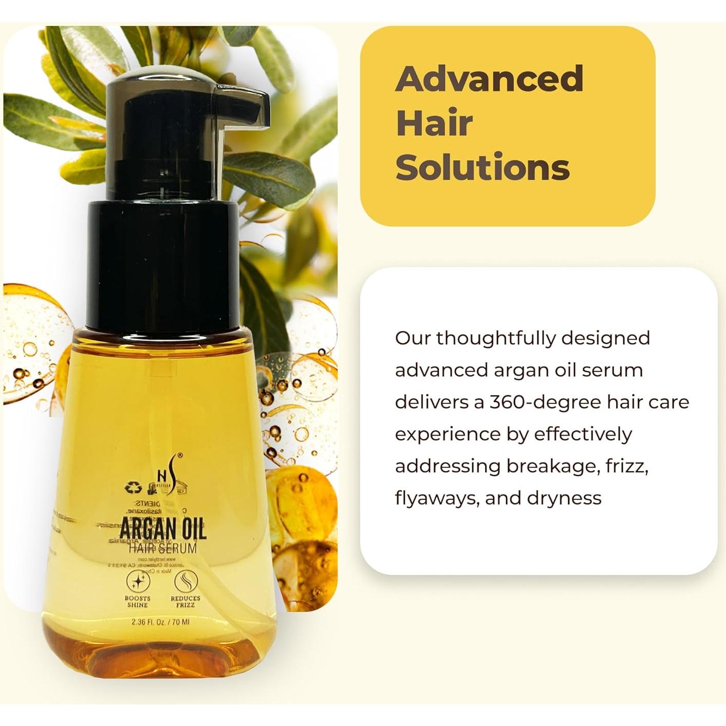 Suero Antifrizz HerStyler 70 ml - Aceite de Argán para Cabello