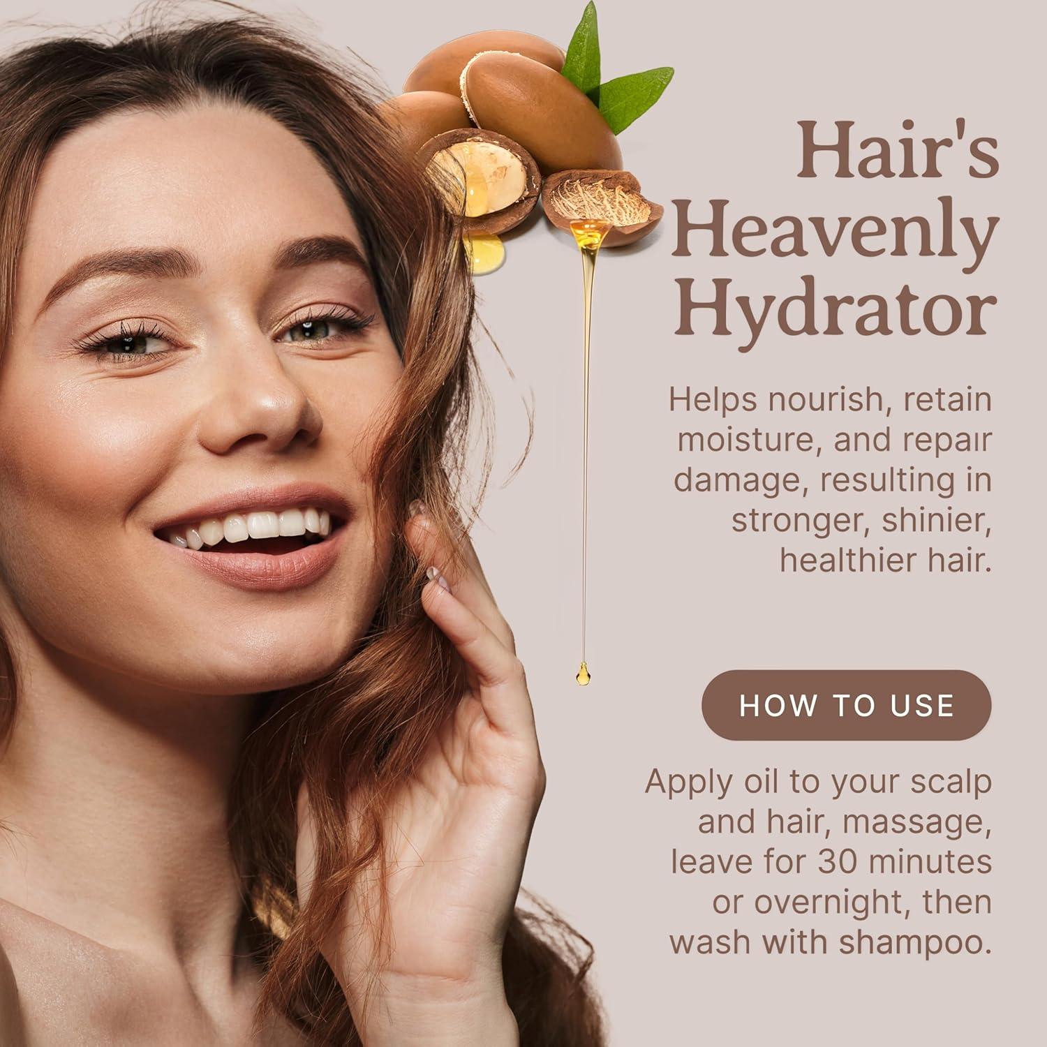 Aceite de Argán Puro Bella Terra 226.8 ml - Brillo y Nutrición