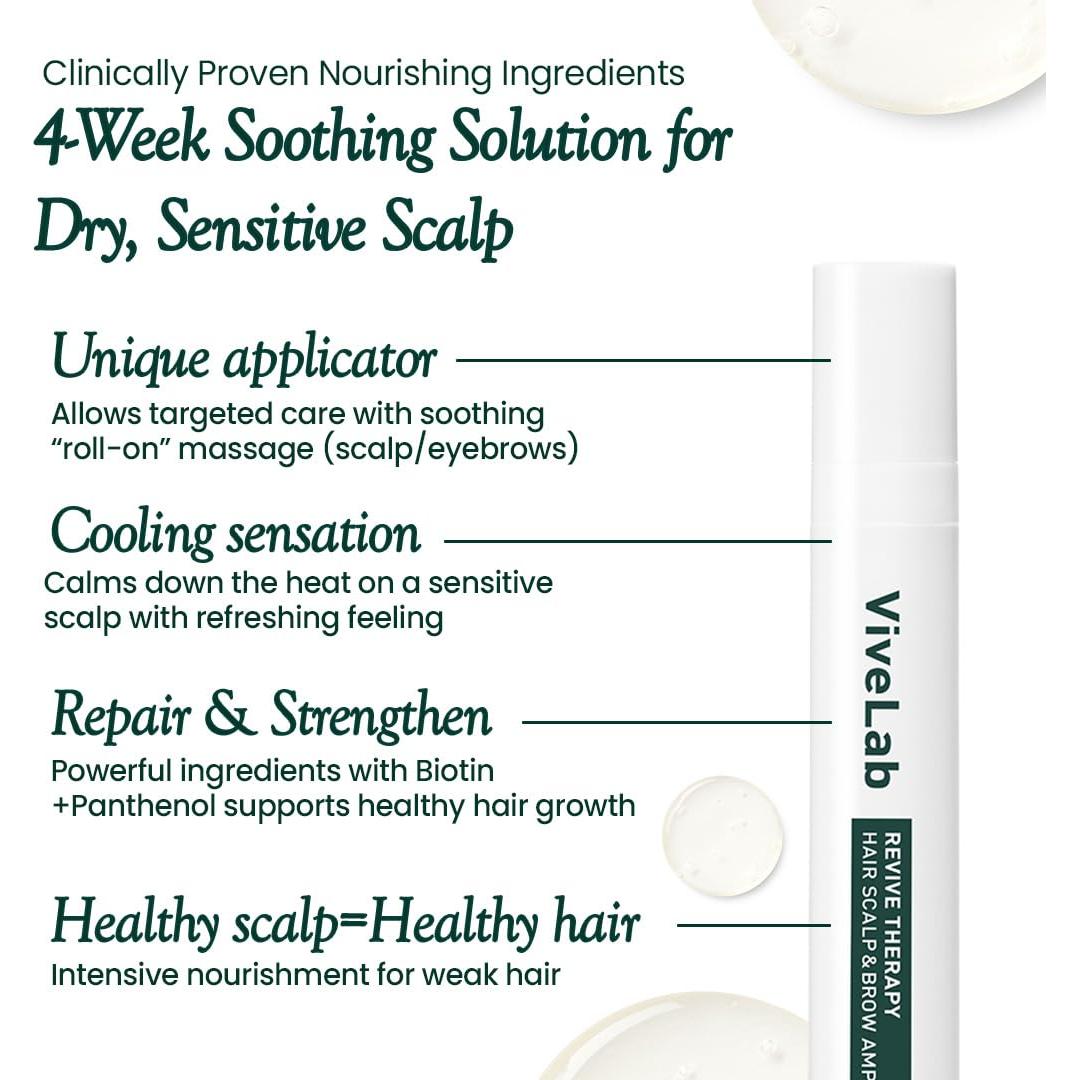 Suero Vivelab para Cuero Cabelludo y Cabello Delgado 15ml