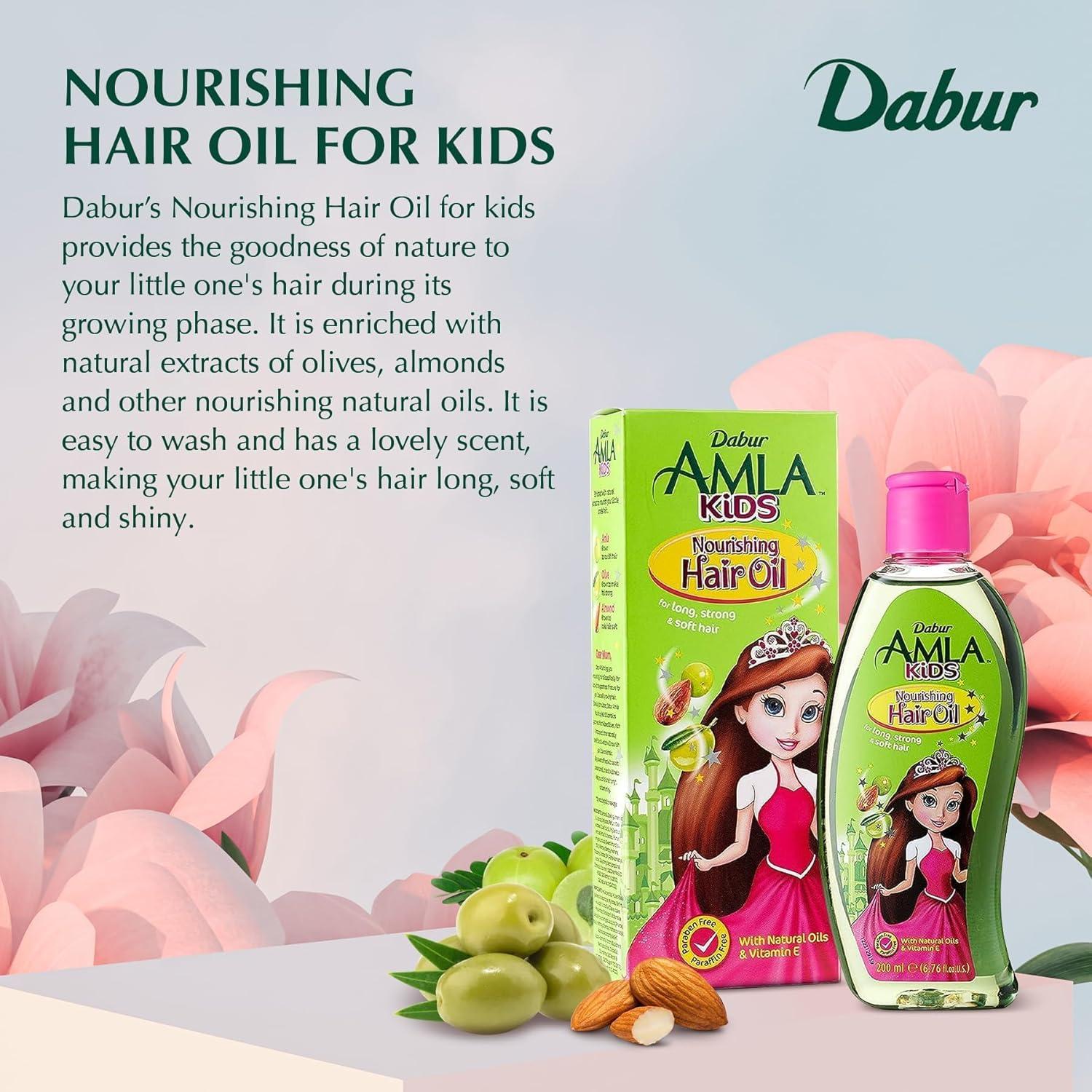 Aceite Nutritivo para Cabello Dabur Amla Niños 200 ML