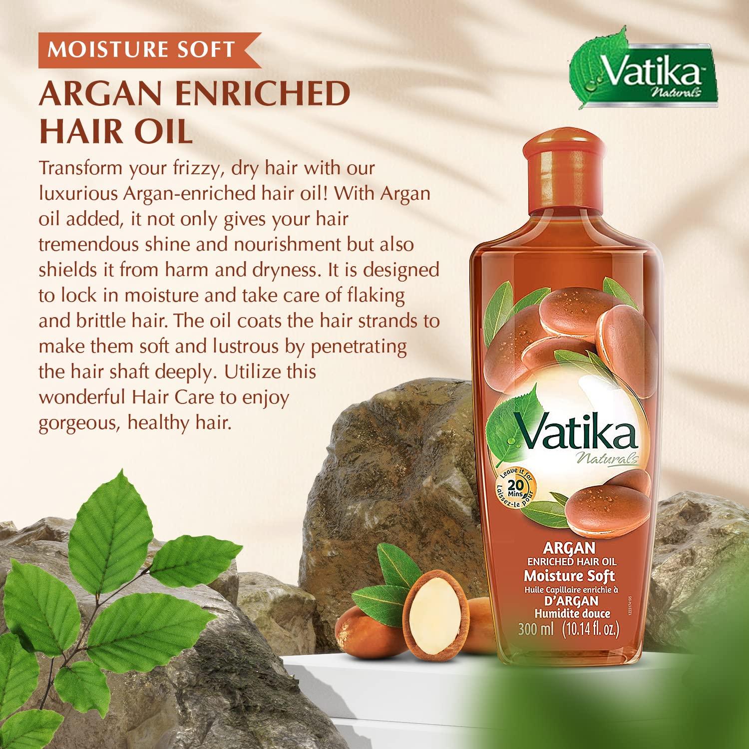 Aceite Capilar Dabur Vatika Argán 200ml - Hidratante Natural