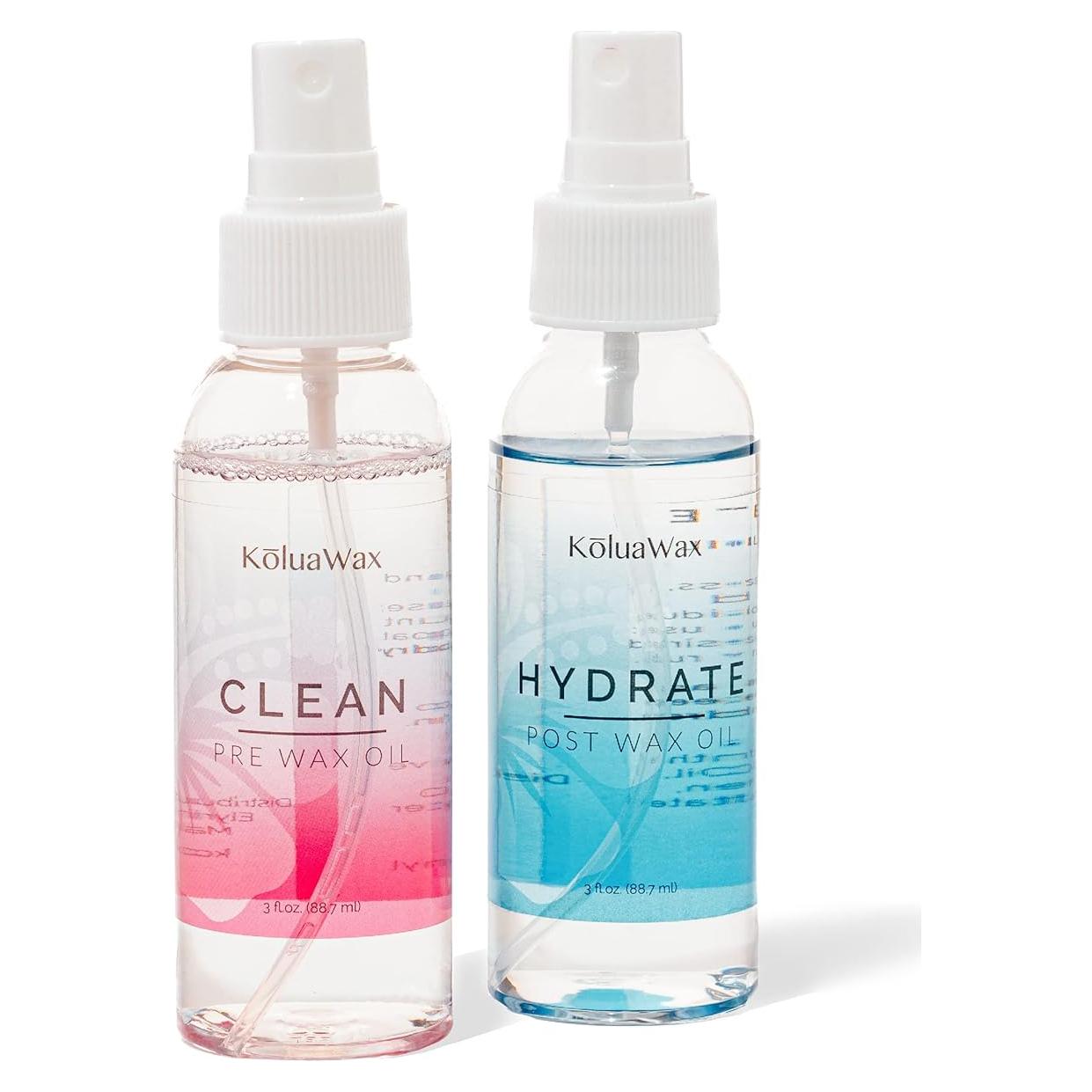 Kit de Cera KoluaWax - Aceite Pre y Post Cera 85g cada uno