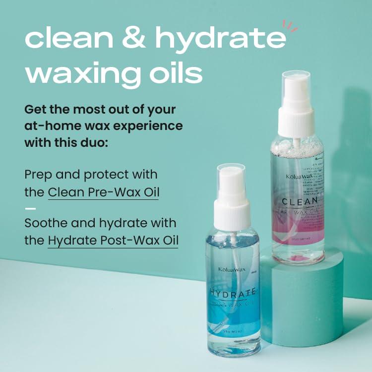 Kit de Cera KoluaWax - Aceite Pre y Post Cera 85g cada uno