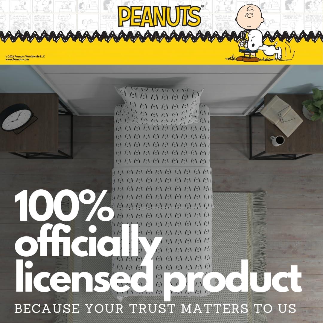 Juego de Sábanas Peanuts Snoopy 3 Piezas Microfibra Individual