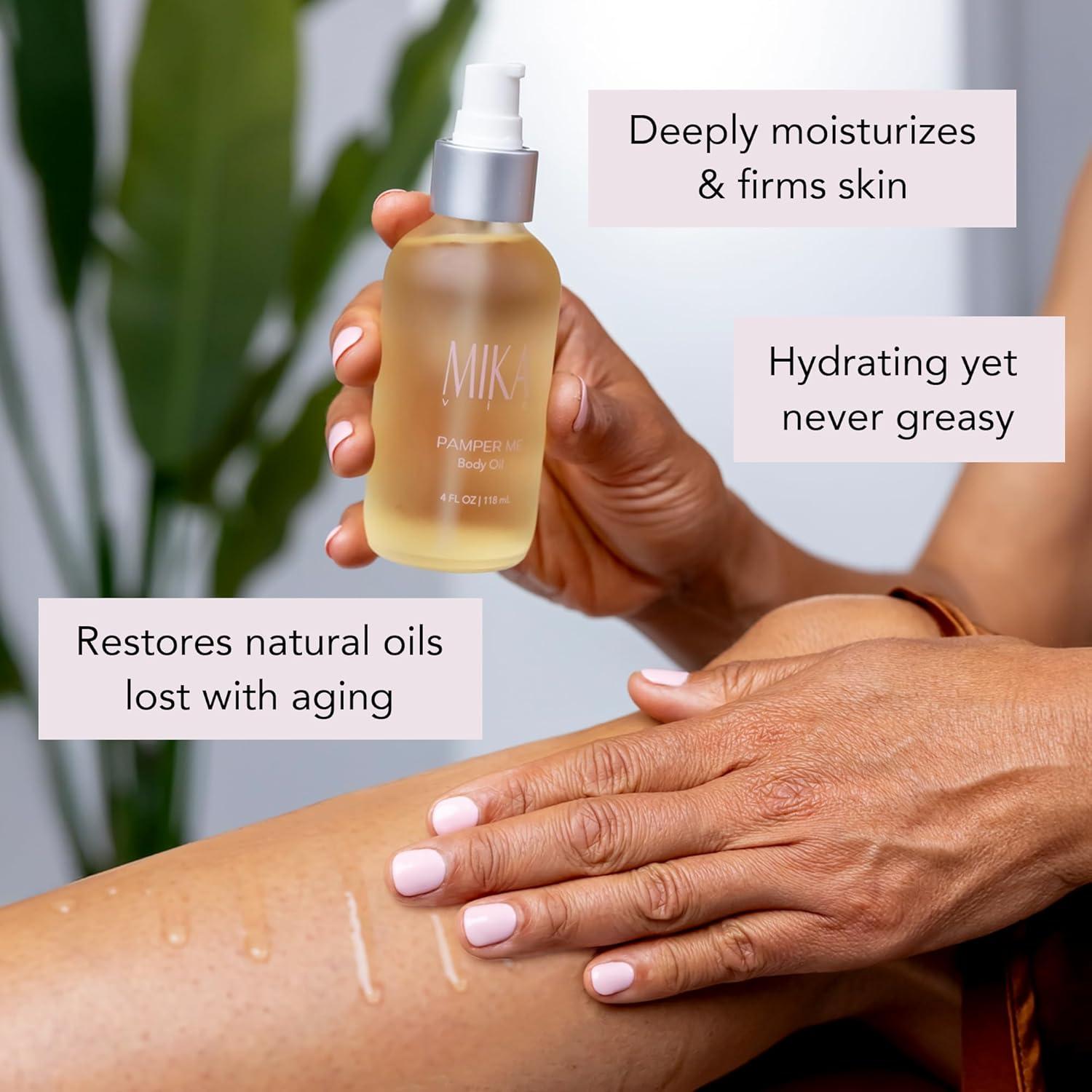 Aceite Corporal Orgánico Hidratante Mika Vie 265g - Vegano y Sin Parabenos