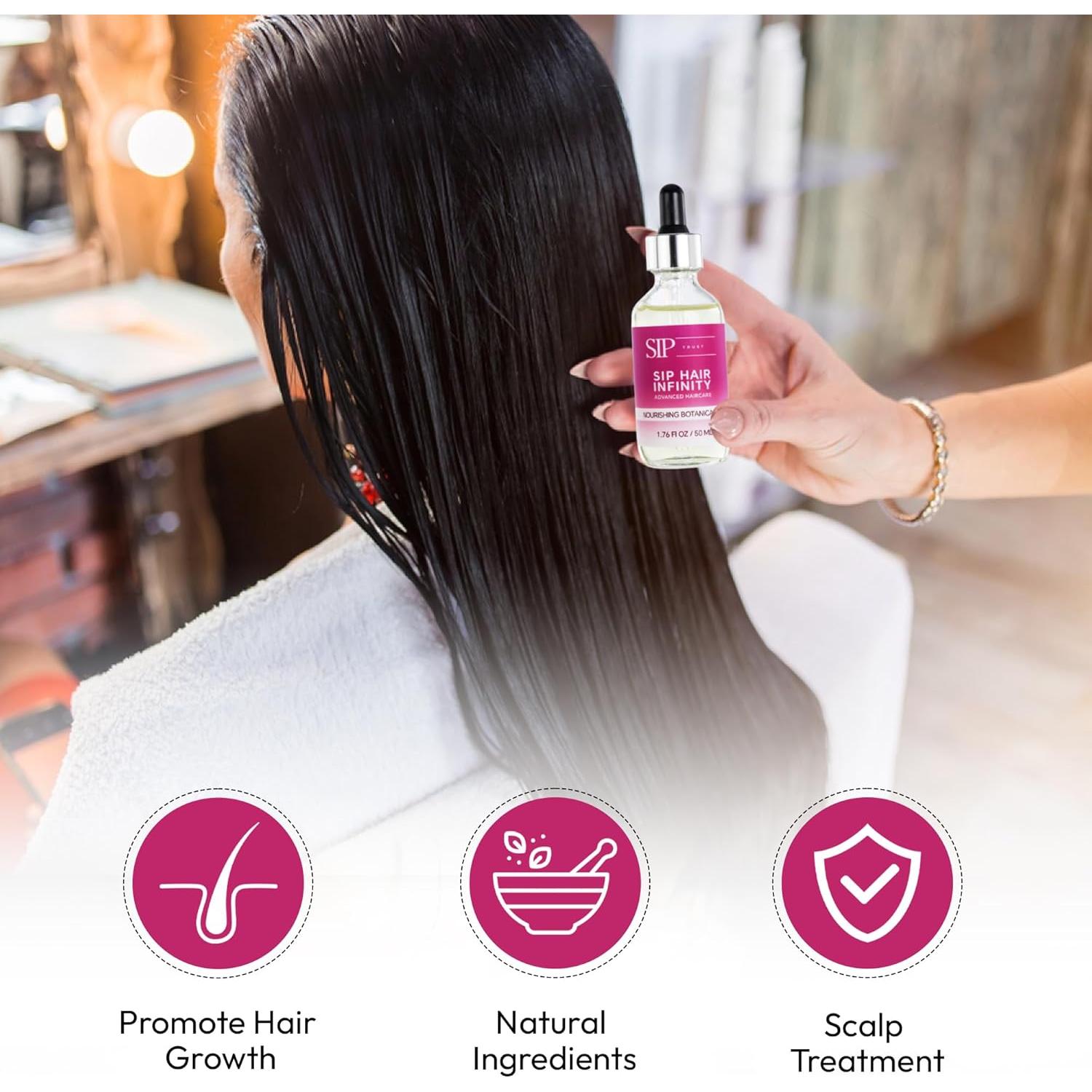 Aceite Capilar Botánico SIP TRUST 50ml - Crecimiento y Reparación