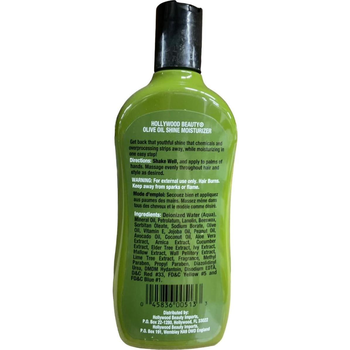 Loción Hidratante para Cabello Hollywood Beauty Aceite de Oliva 2x355ml