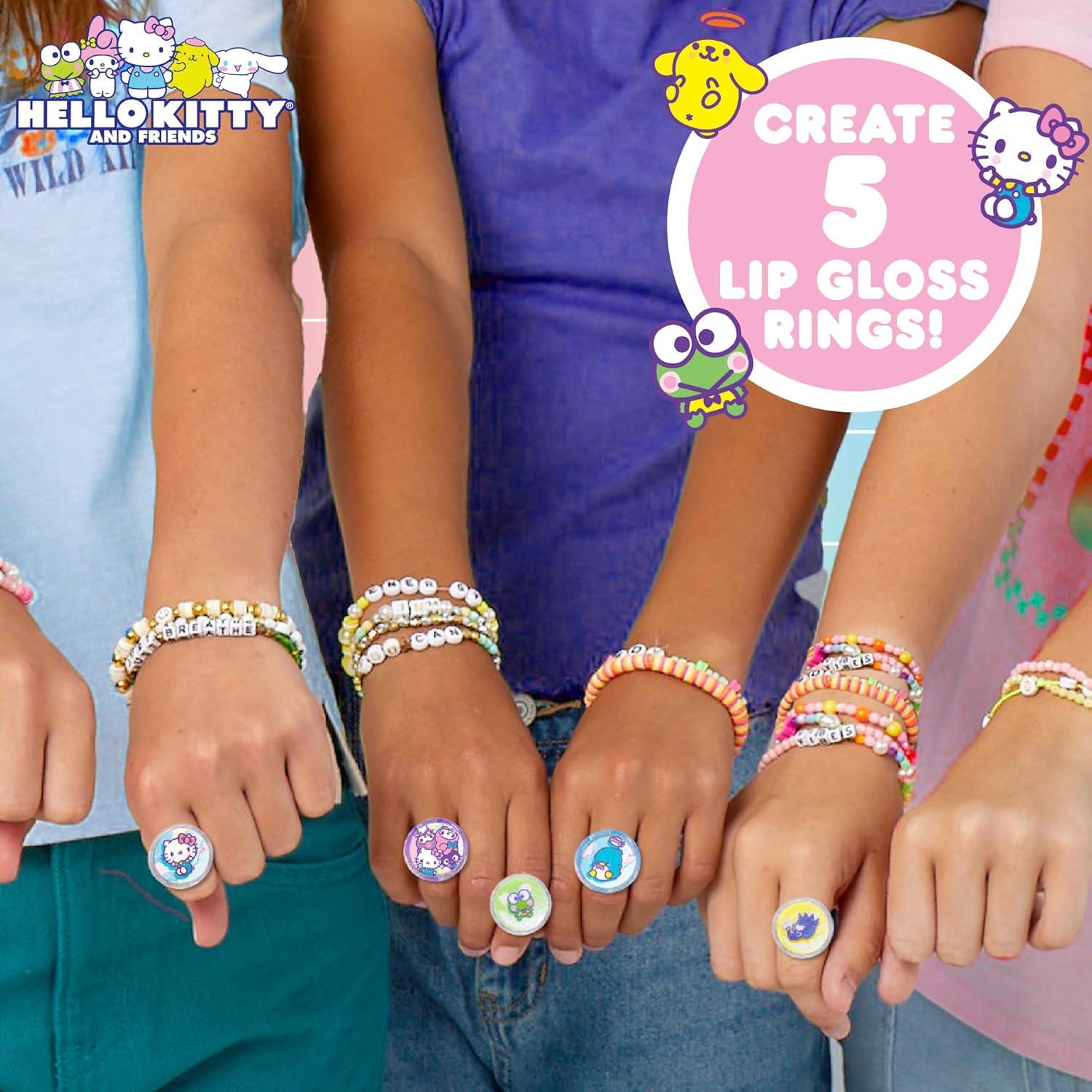 Kit de Creación de Brillo Labial Hello Kitty 5 Anillos DIY