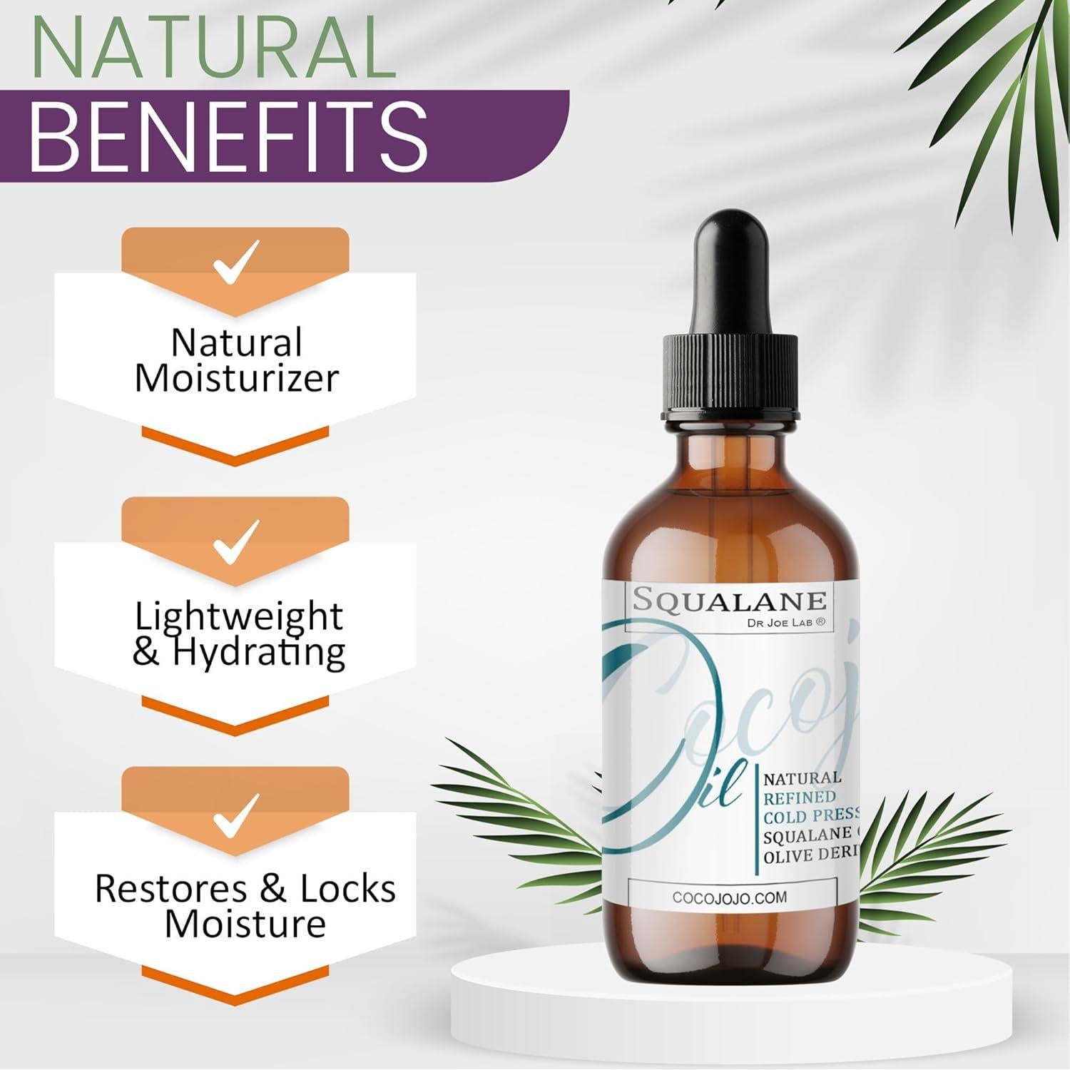 Aceite de Squalano Puro Dr. Joe Lab 113.4 ml Vegano Hidratante