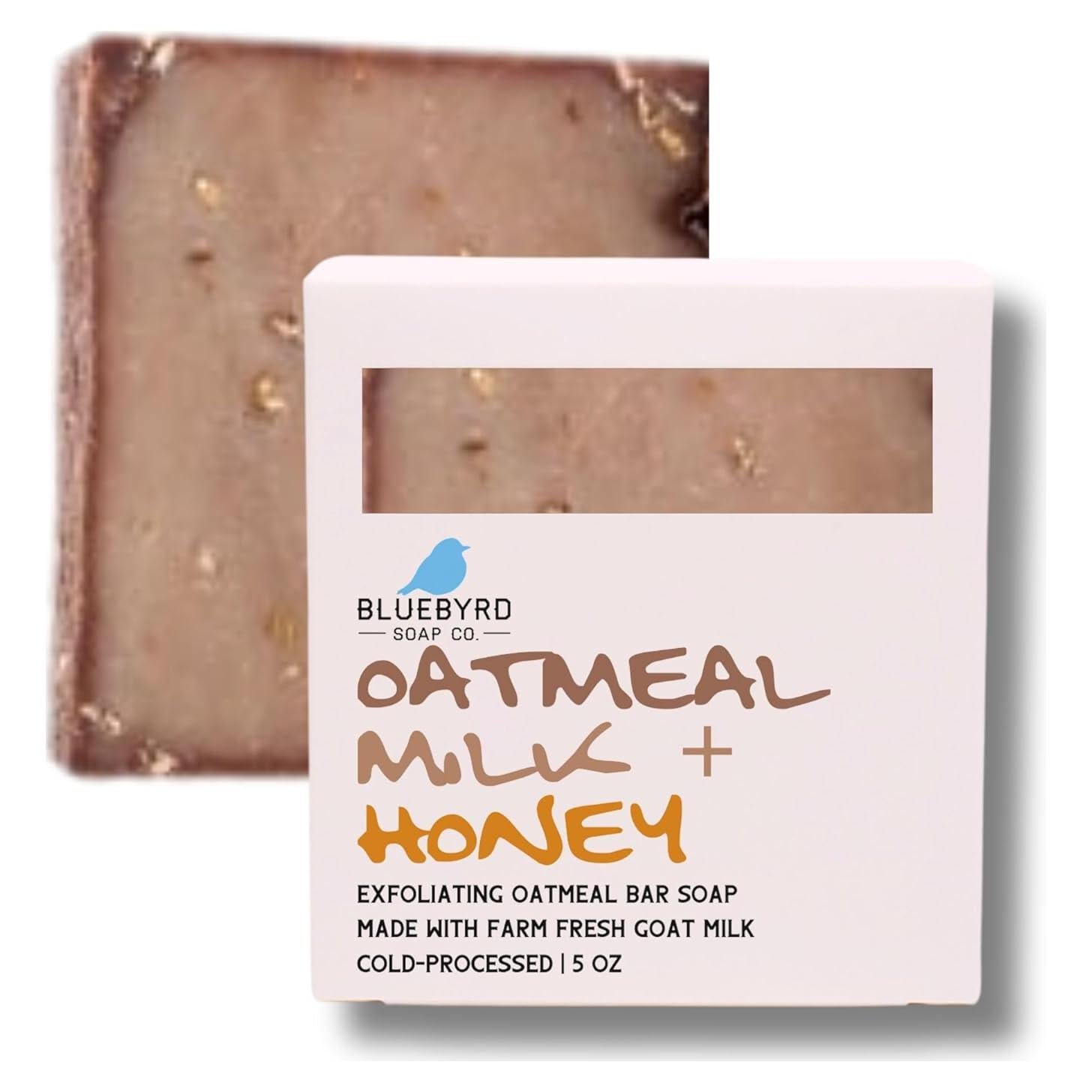 Jabón Artesanal de Avena, Leche y Miel Bluebyrd 68g