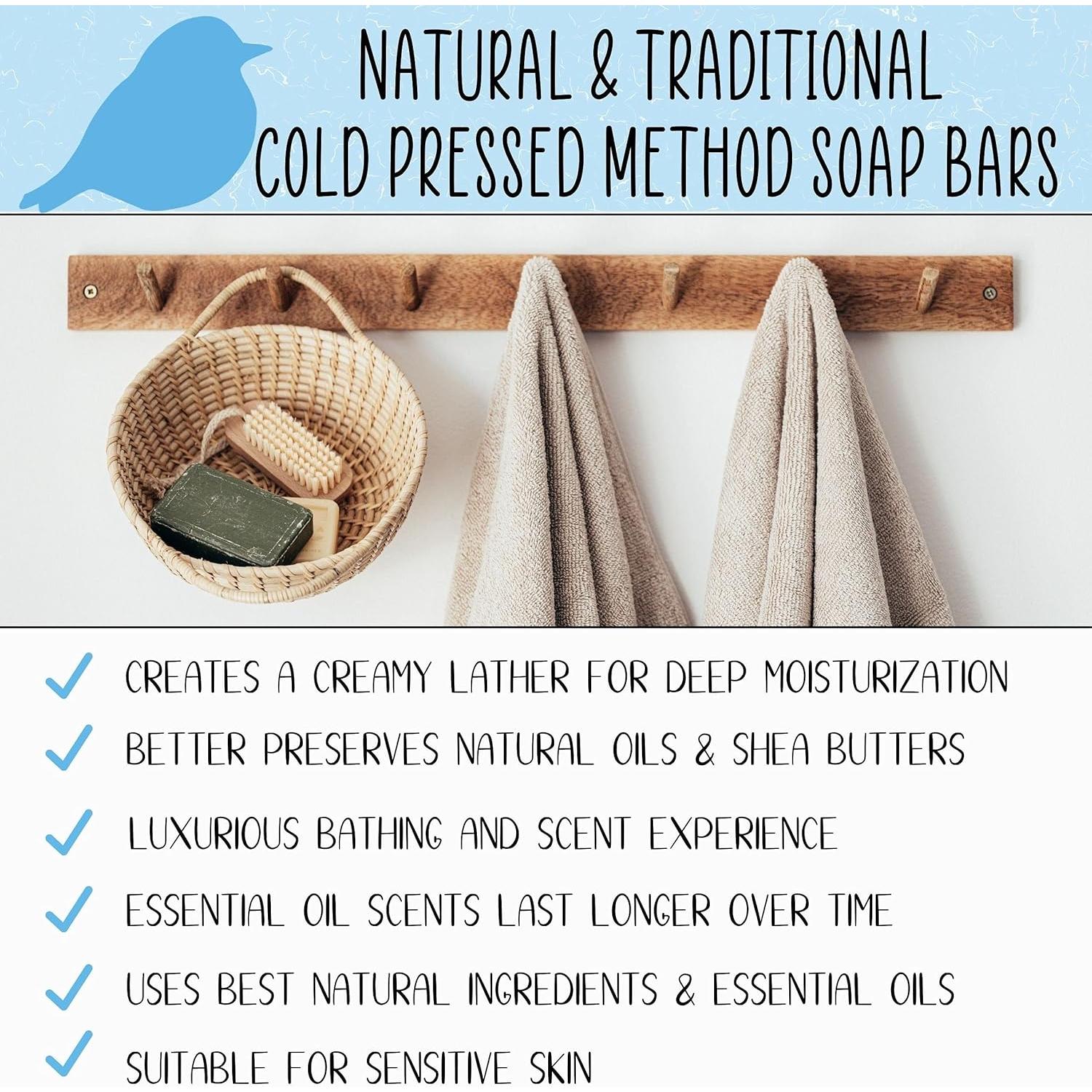 Jabón Artesanal de Avena, Leche y Miel Bluebyrd 68g