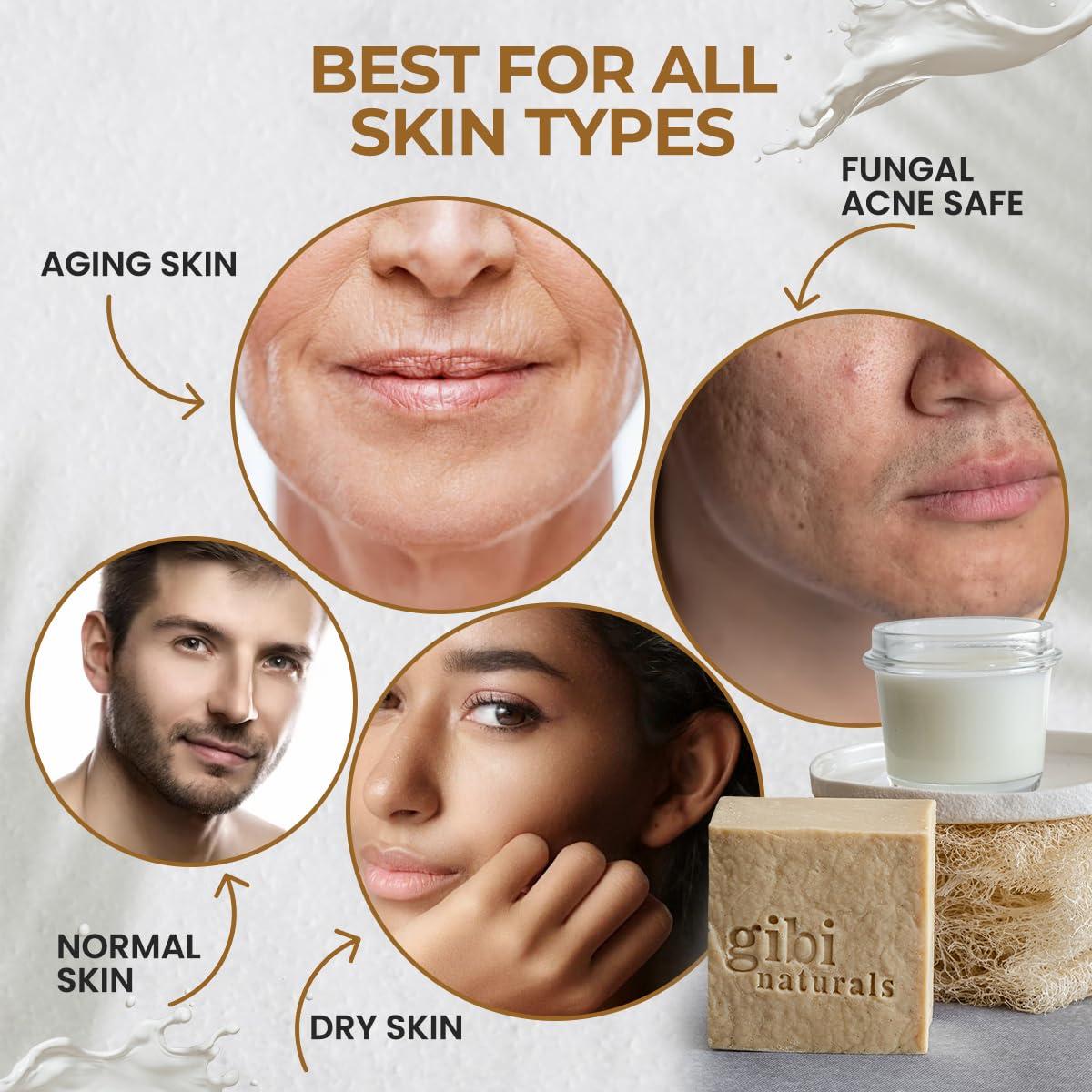 Jabón de Leche de Cabra GIBI - 200 g Hidratante Suave