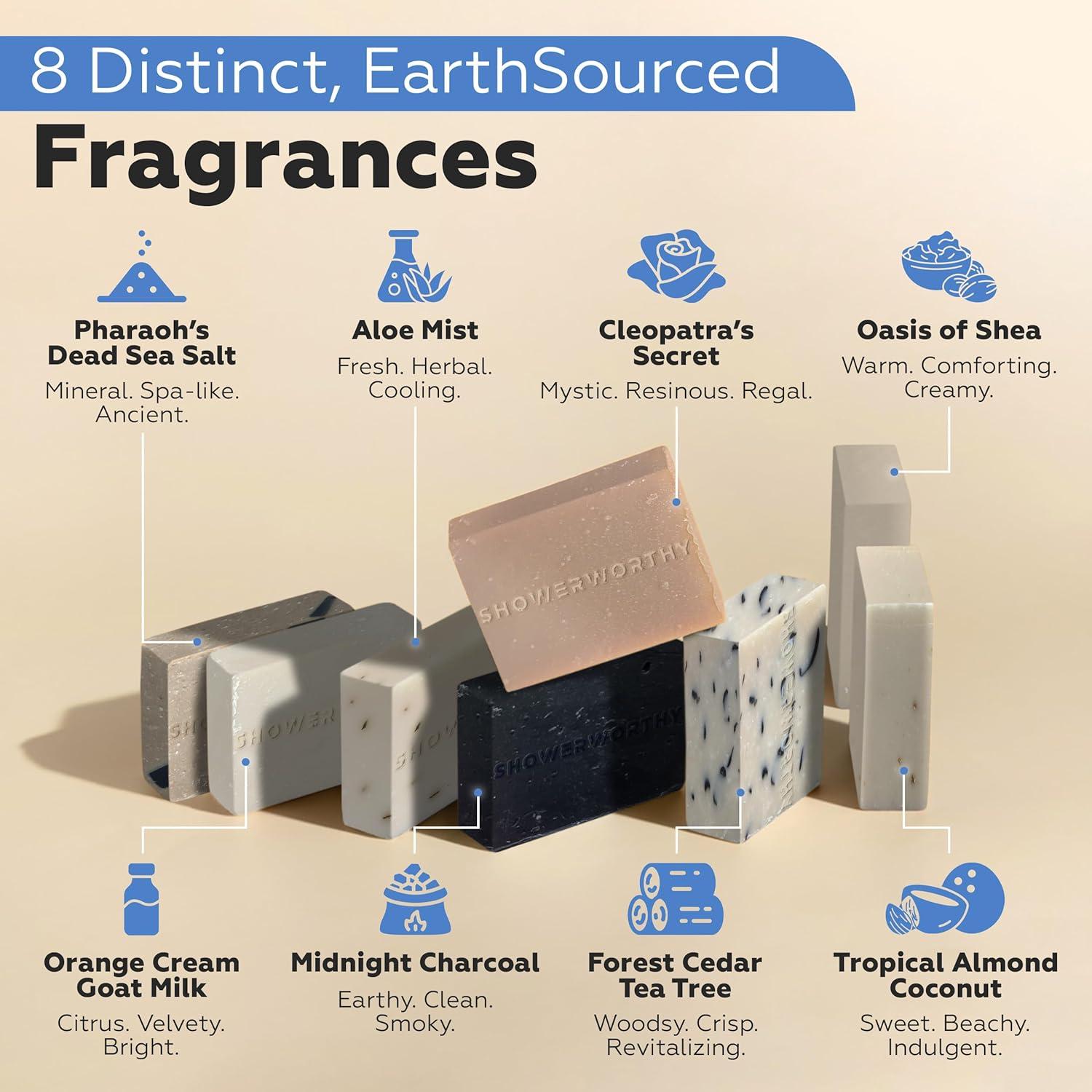 Juego de 8 Jabones Naturales Hechos a Mano Showerworthy - Hidratantes