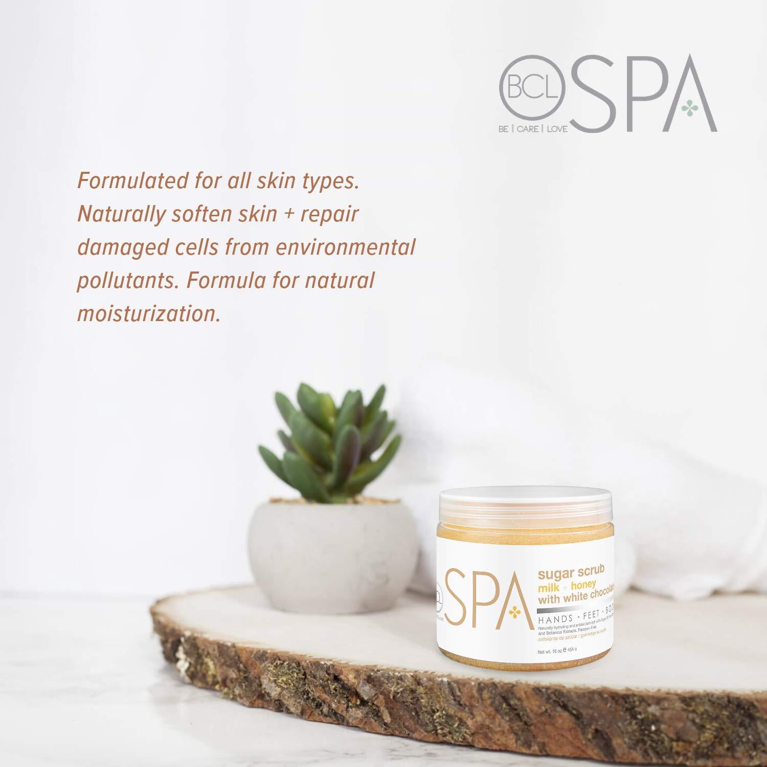 Exfoliante de Azúcar Be Care Love Spa 453.6 g Leche y Miel