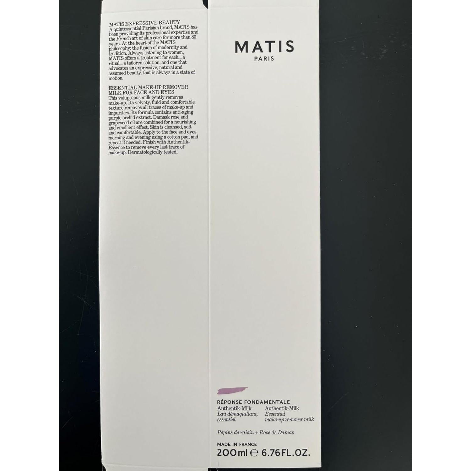 Leche Limpiadora Esencial MATIS PARIS AUTHENTIK-MILK 200ml