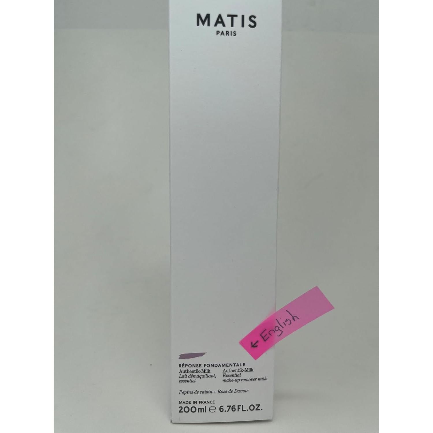 Leche Limpiadora Esencial MATIS PARIS AUTHENTIK-MILK 200ml