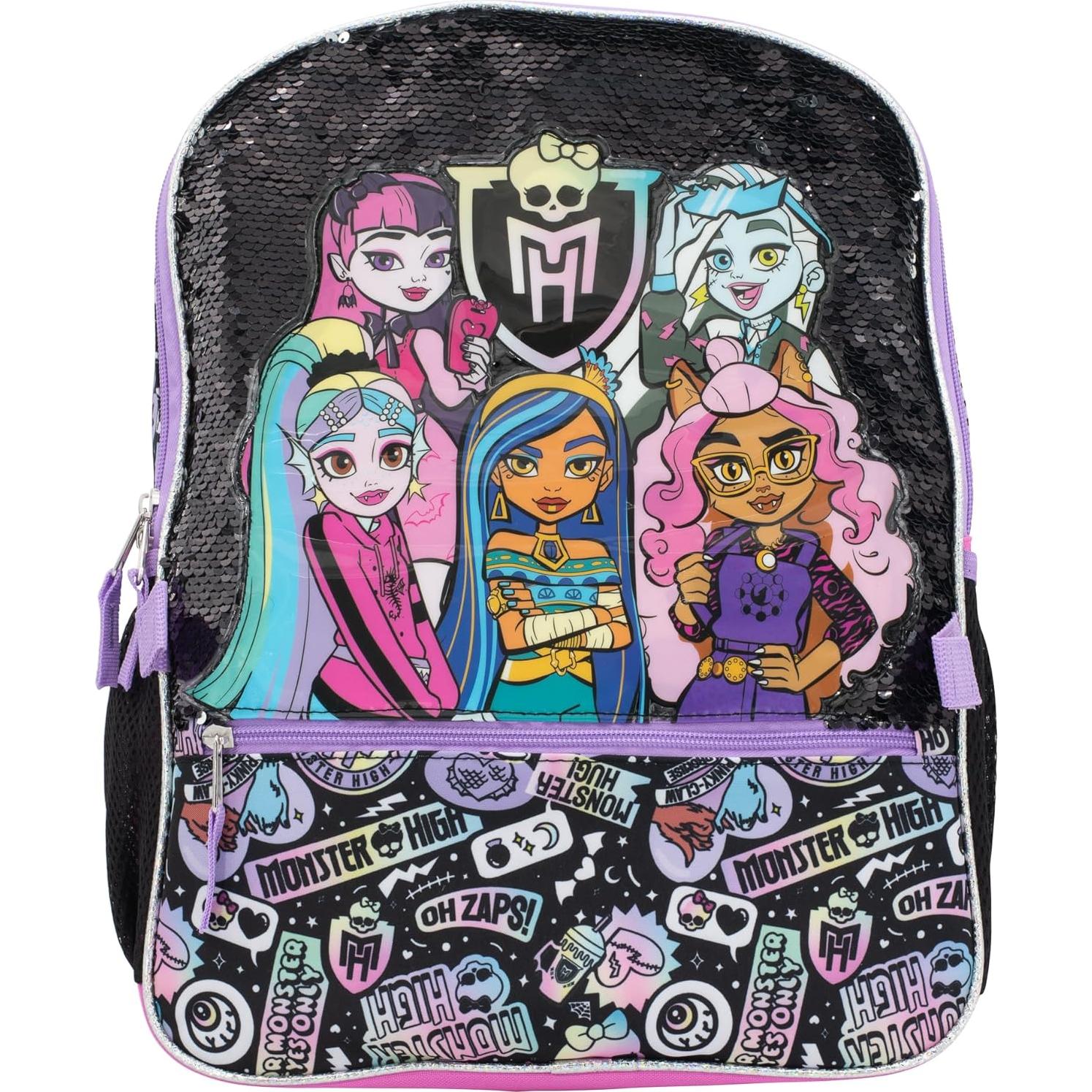 Conjunto de Mochila 4 Piezas Monster High - 40 cm