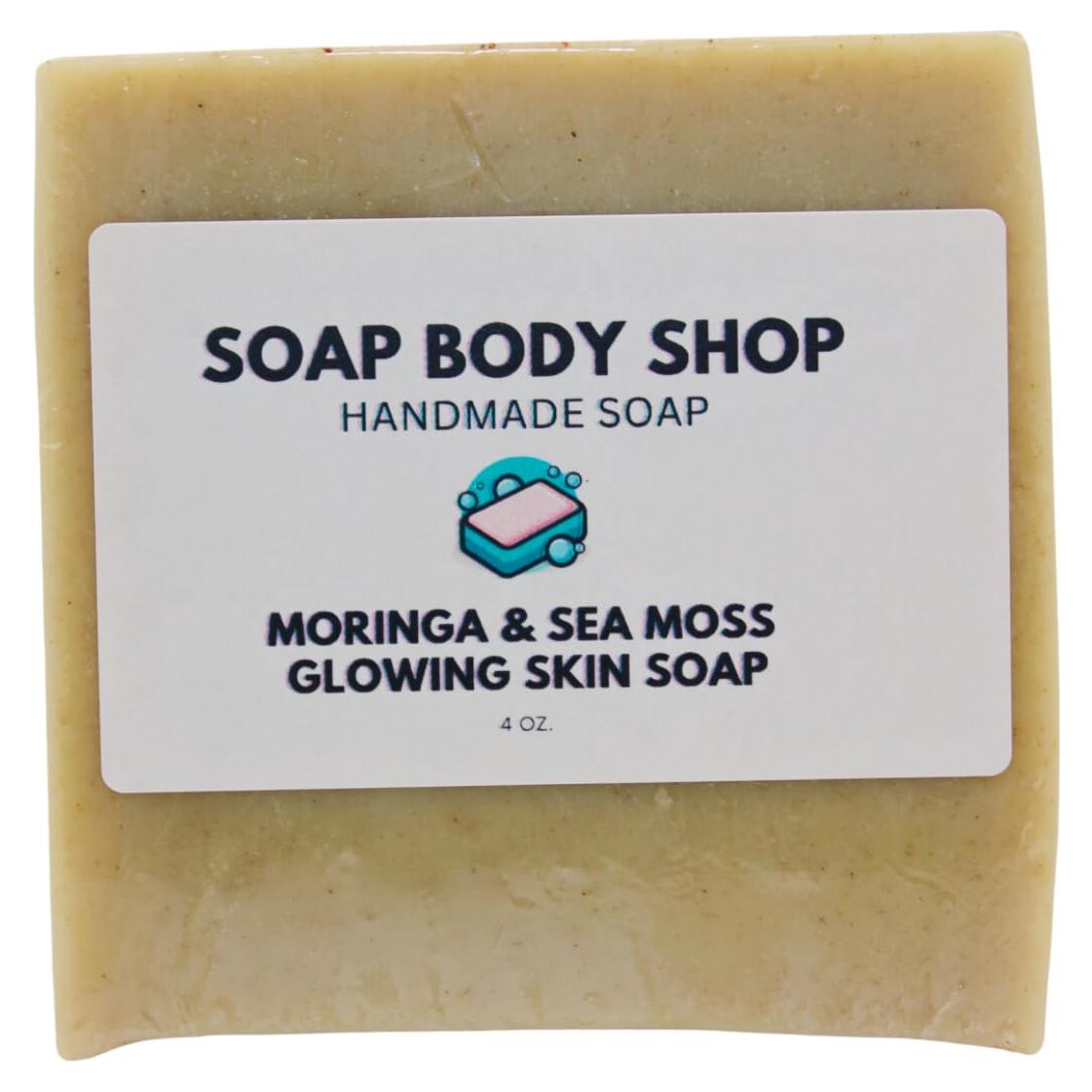 Jabón Radiante de Moringa y Musgo Marino - 1 Paquete