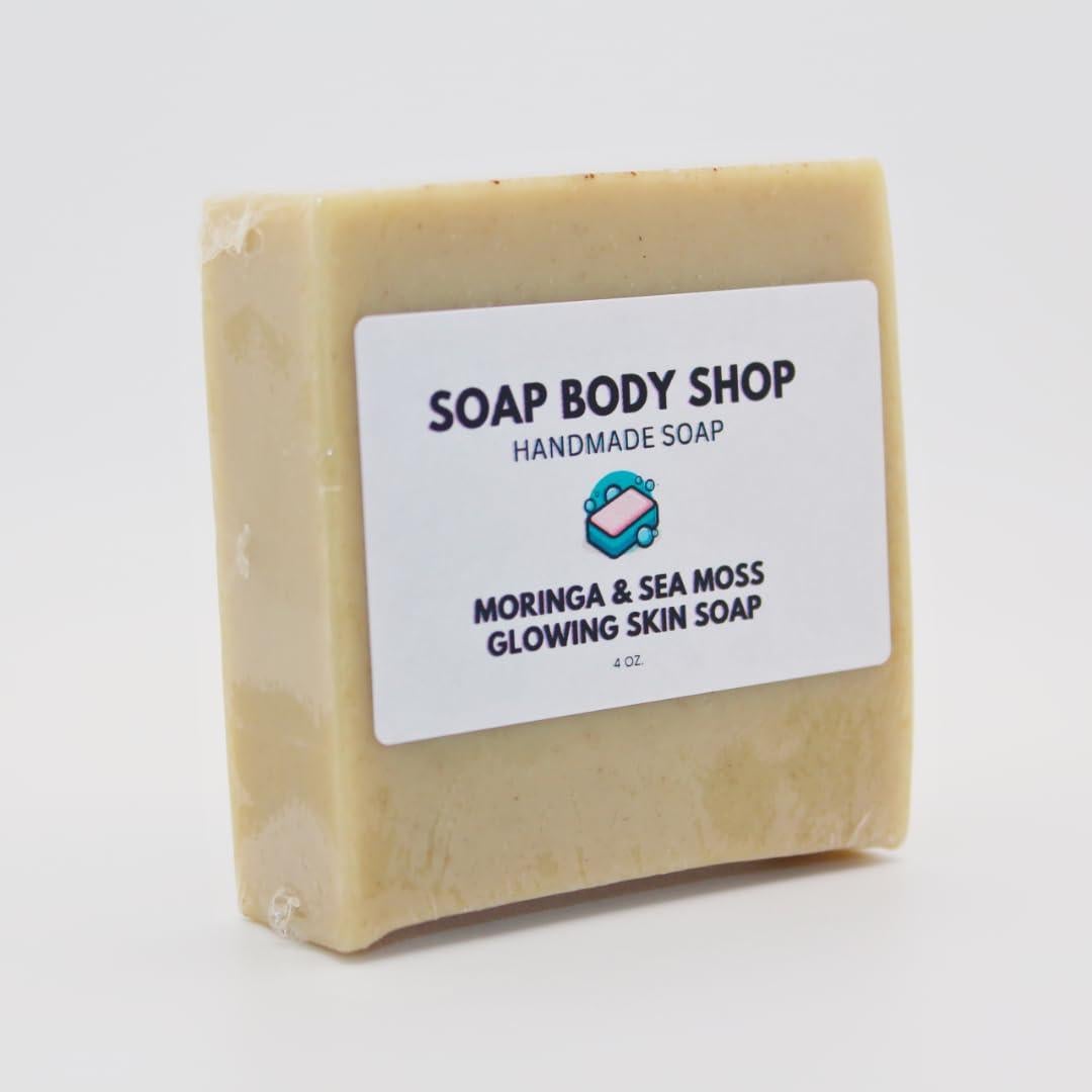 Jabón Radiante de Moringa y Musgo Marino - 1 Paquete