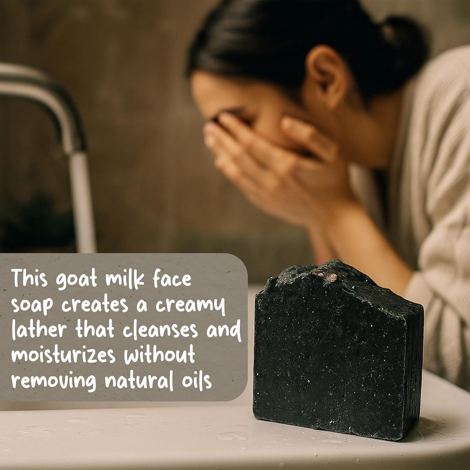 Organic Goat Milk Soap Bar for Face & Body | Handmade with Goat Milk for Sensitive Skin, Coconut oil & Essential Oils | Vitamin-Rich Skincare - Oatmeal & Tea Tree 3 Pack