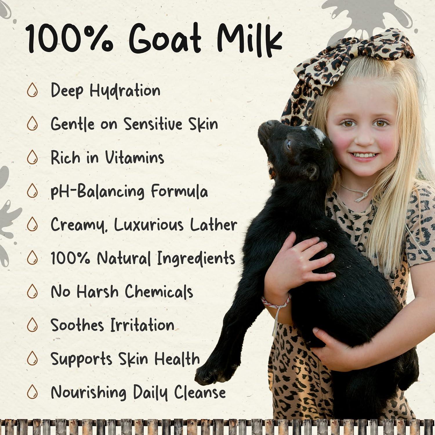 Organic Goat Milk Soap Bar for Face & Body | Handmade with Goat Milk for Sensitive Skin, Coconut oil & Essential Oils | Vitamin-Rich Skincare - Oatmeal & Tea Tree 3 Pack