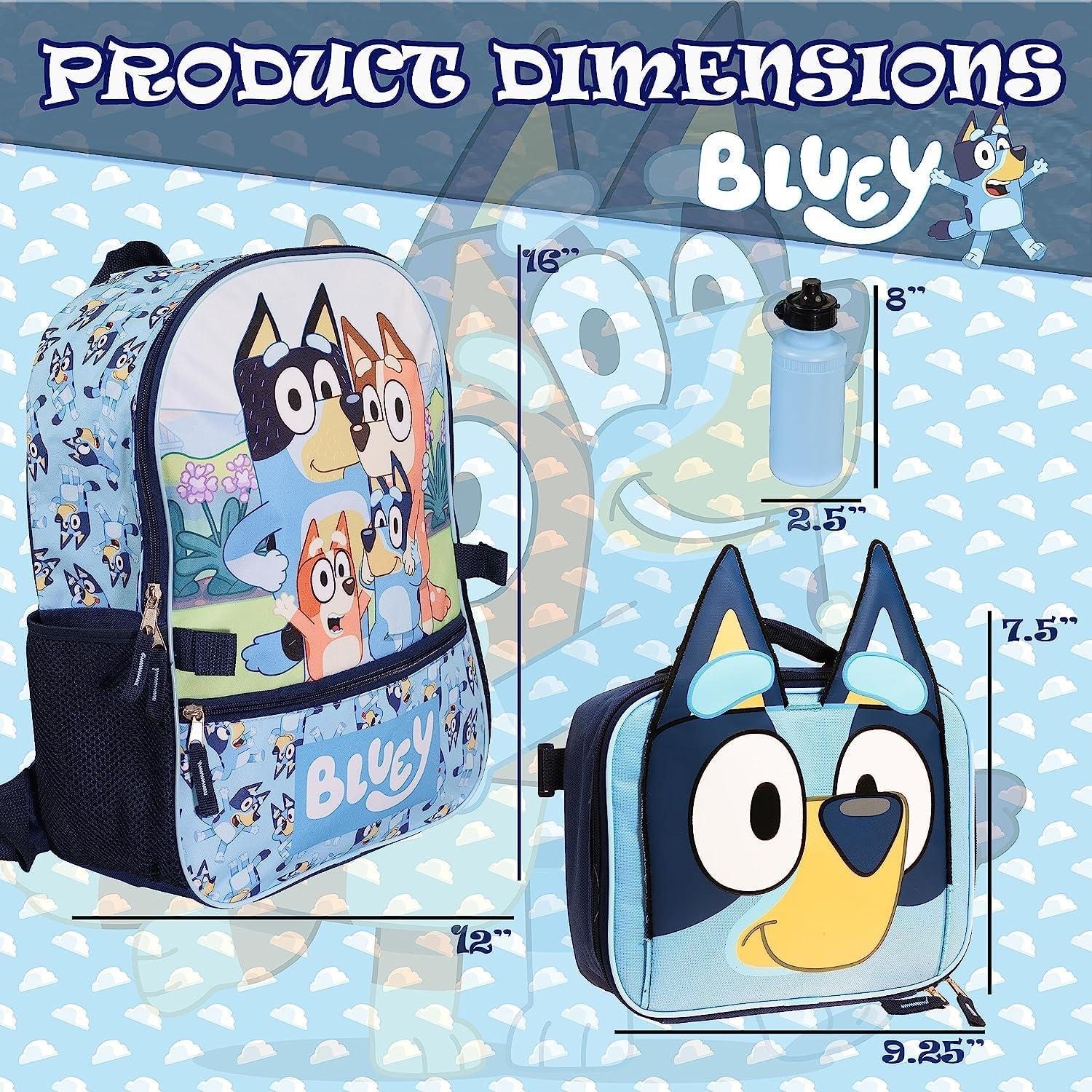 Set de Mochila Bluey 4 Piezas 40,64 cm para Niños