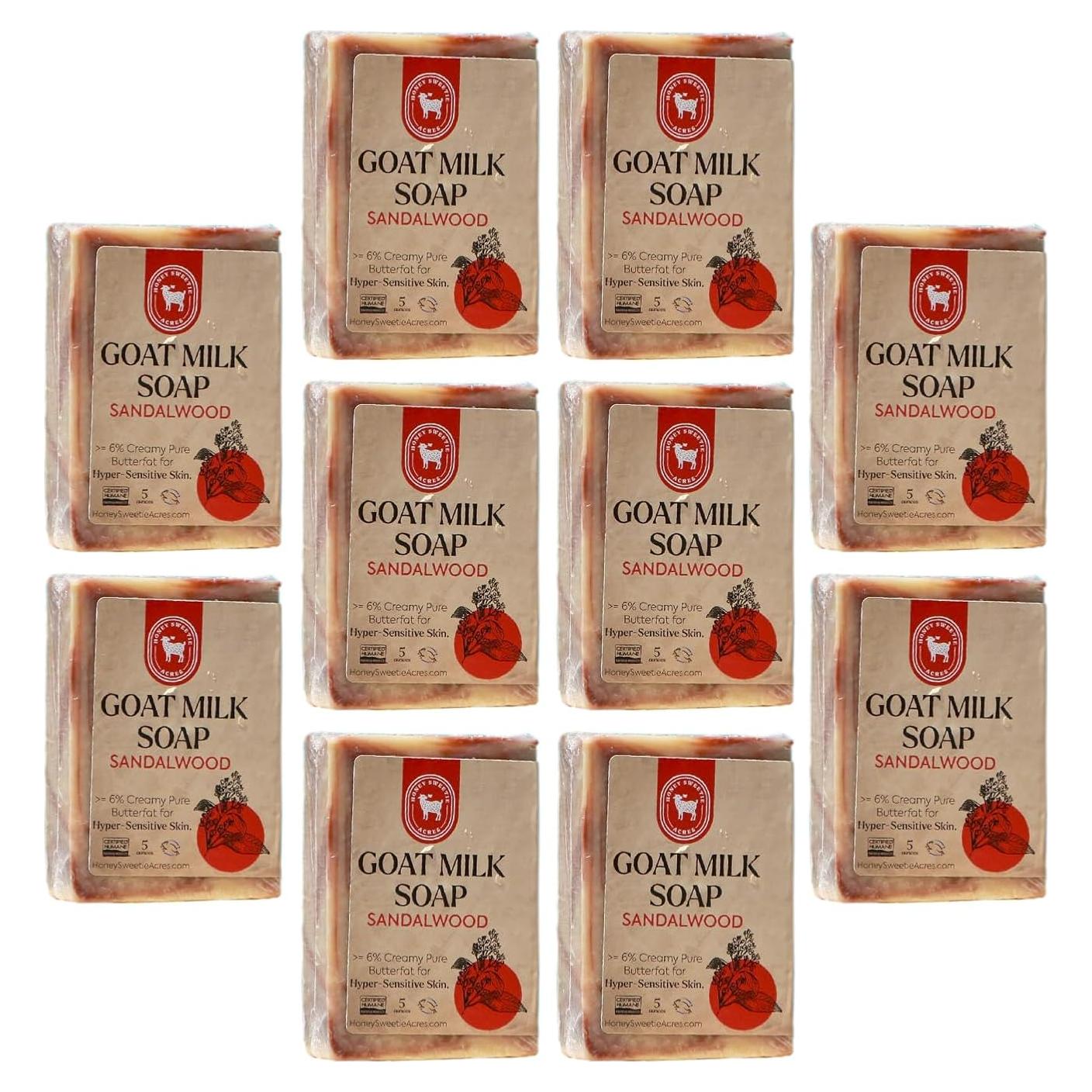 Jabón de Leche de Cabra Sándalo Honey Sweetie Acres 142 g