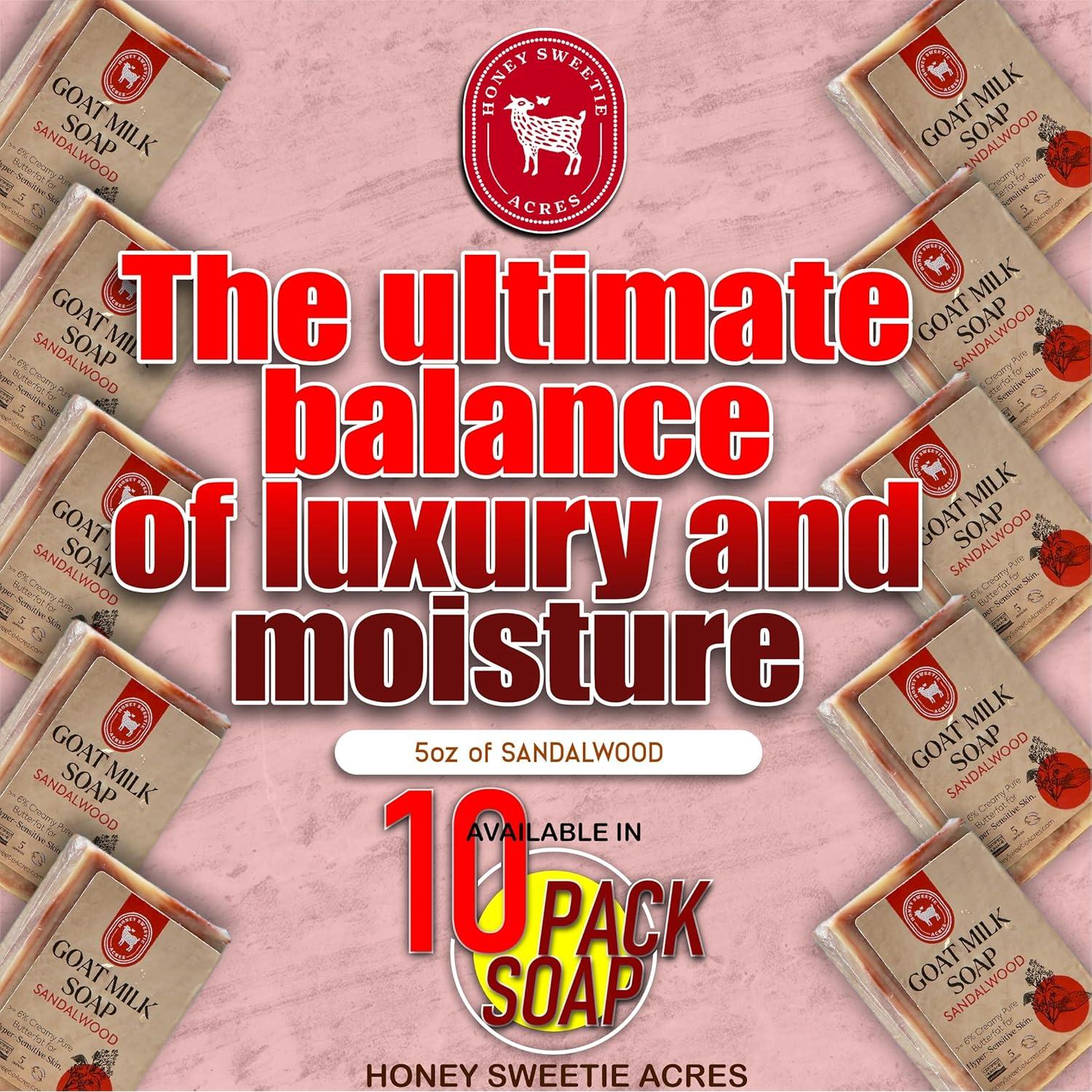 Jabón de Leche de Cabra Sándalo Honey Sweetie Acres 142 g