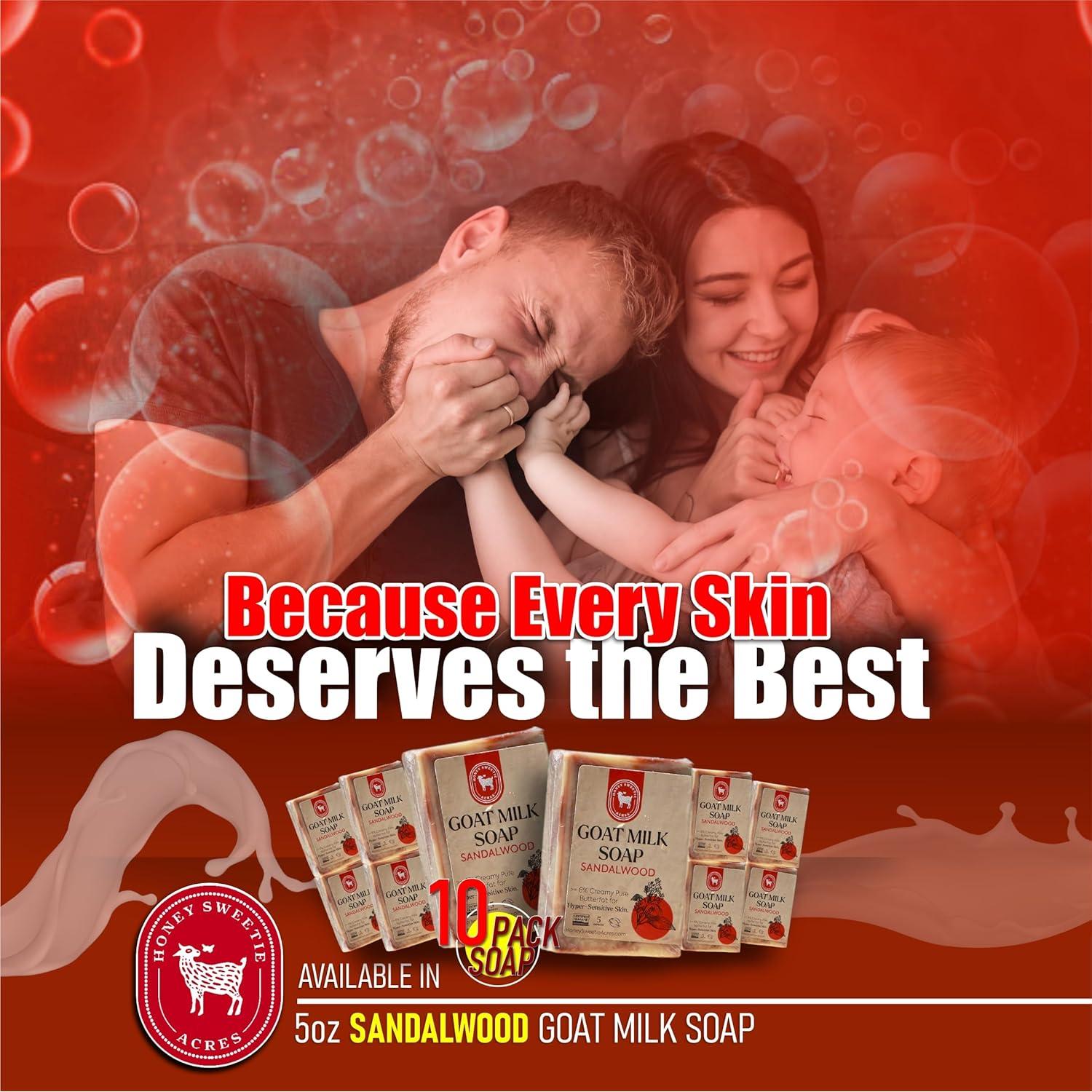 Jabón de Leche de Cabra Sándalo Honey Sweetie Acres 142 g