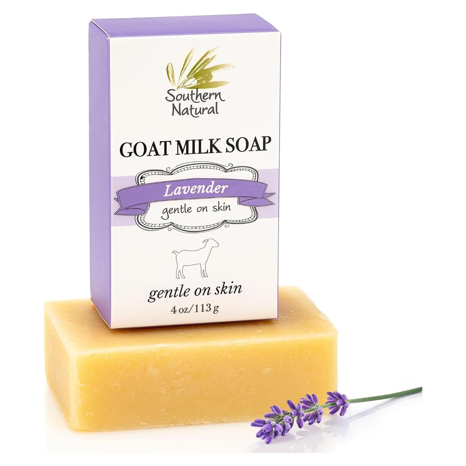 Jabón Natural de Leche de Cabra Southern Natural Lavanda 113g