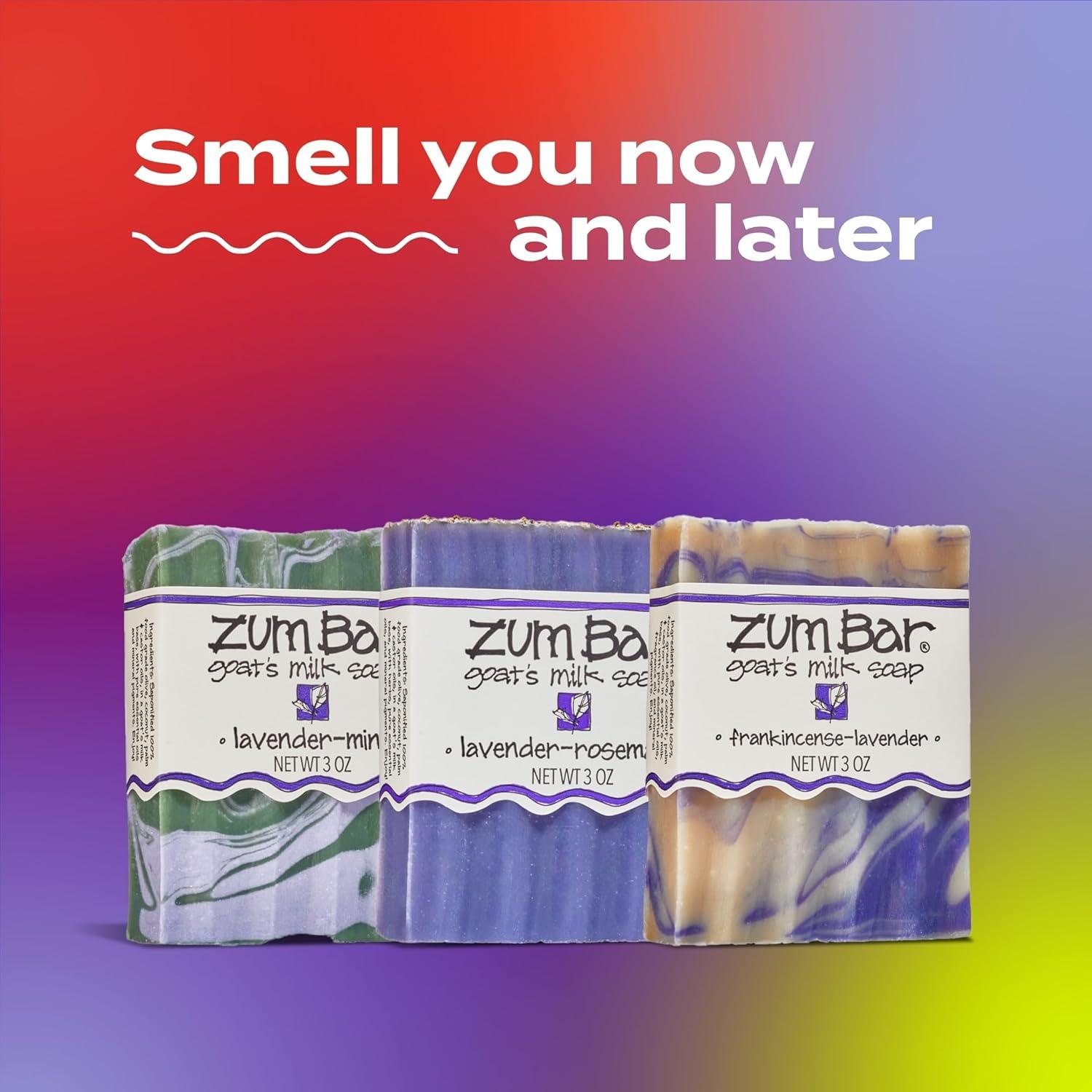 Jabón de Leche de Cabra Indigo Wild Zum - 3 Barras de Lavanda 85g