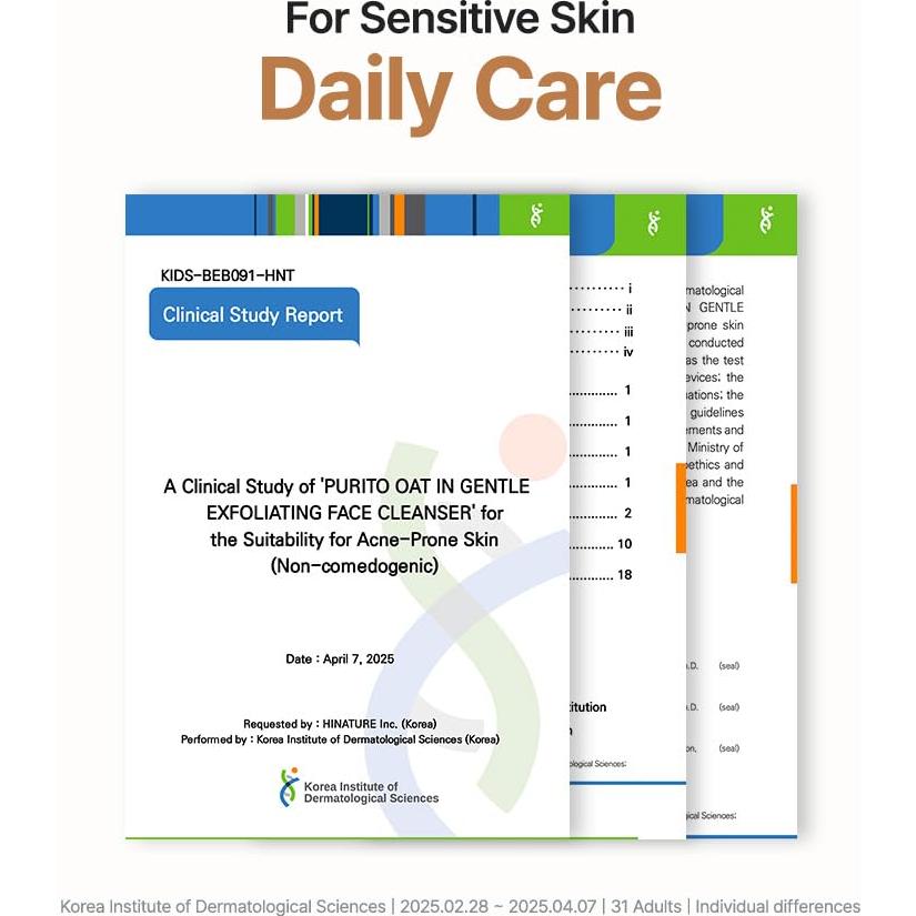 Limpiador Facial Exfoliante de Avena HINATURE 150 ml - Hidratante Diario