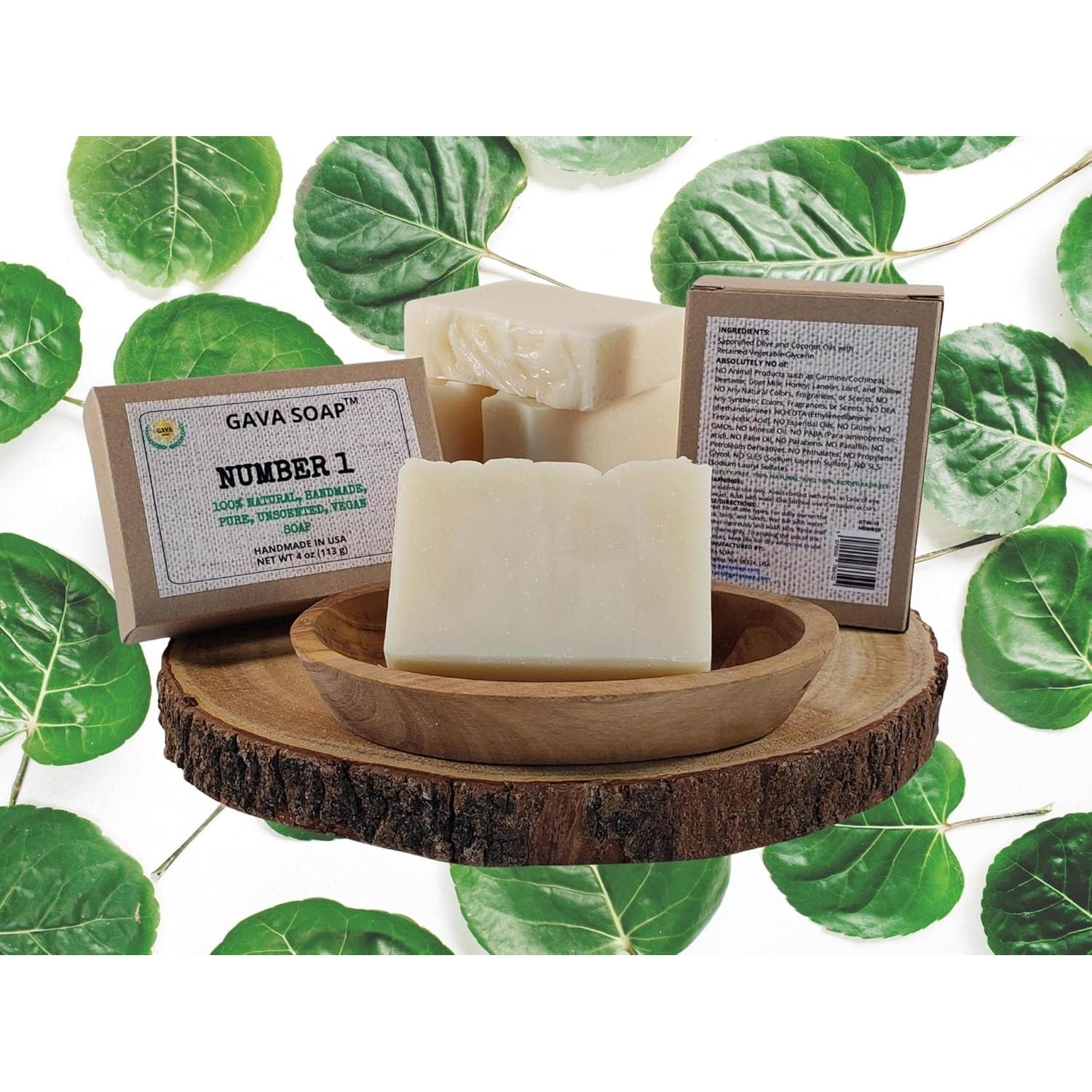 Jabón Vegano GAVA SOAP 113g Hecho a Mano Sin Fragancia