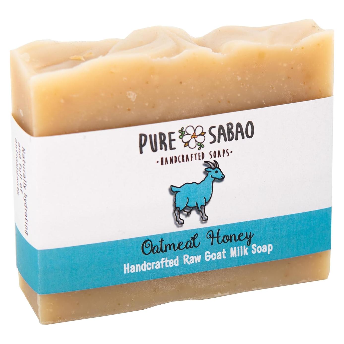 Jabón de Leche de Cabra Pure Sabao con Avena y Miel 113g