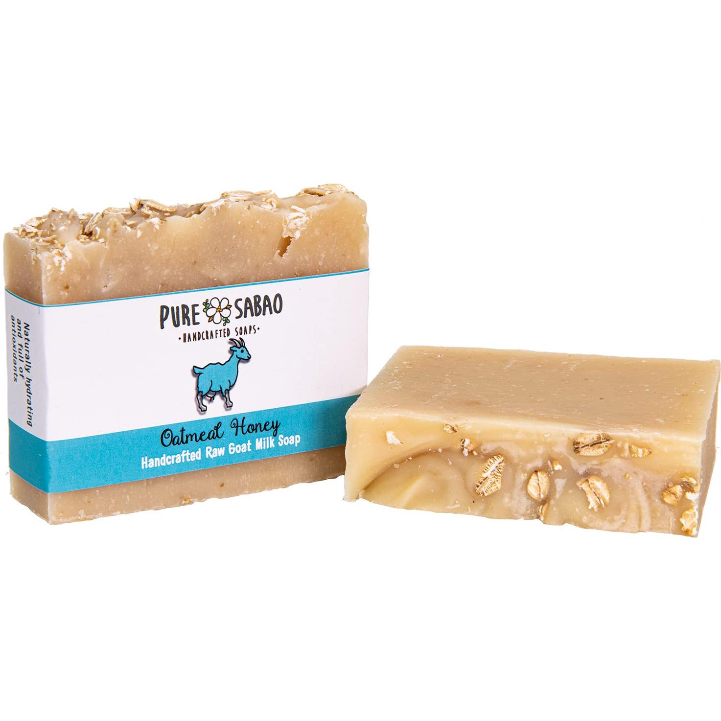 Jabón de Leche de Cabra Pure Sabao con Avena y Miel 113g