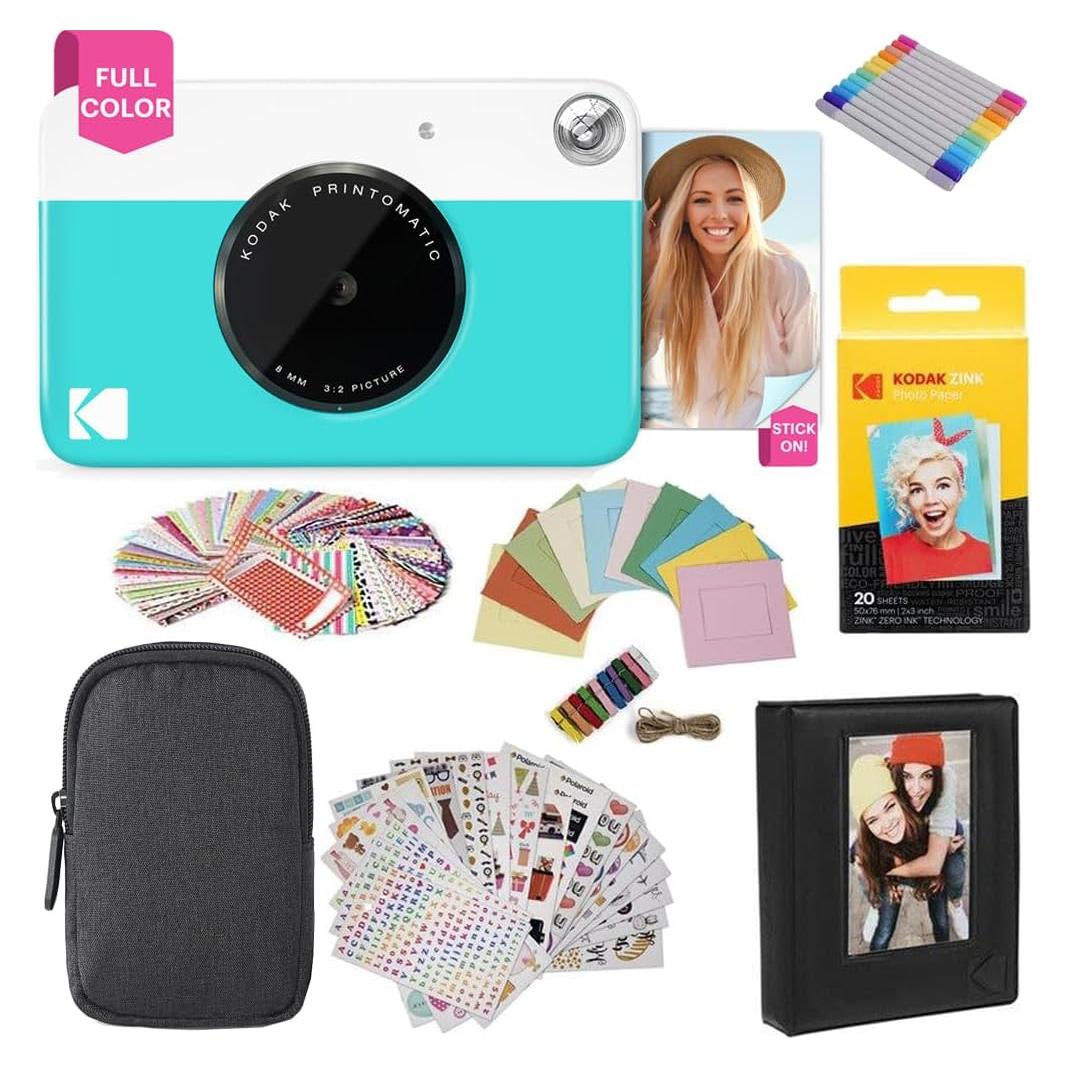 Cámara Instantánea KODAK Printomatic Azul 5MP + Accesorios